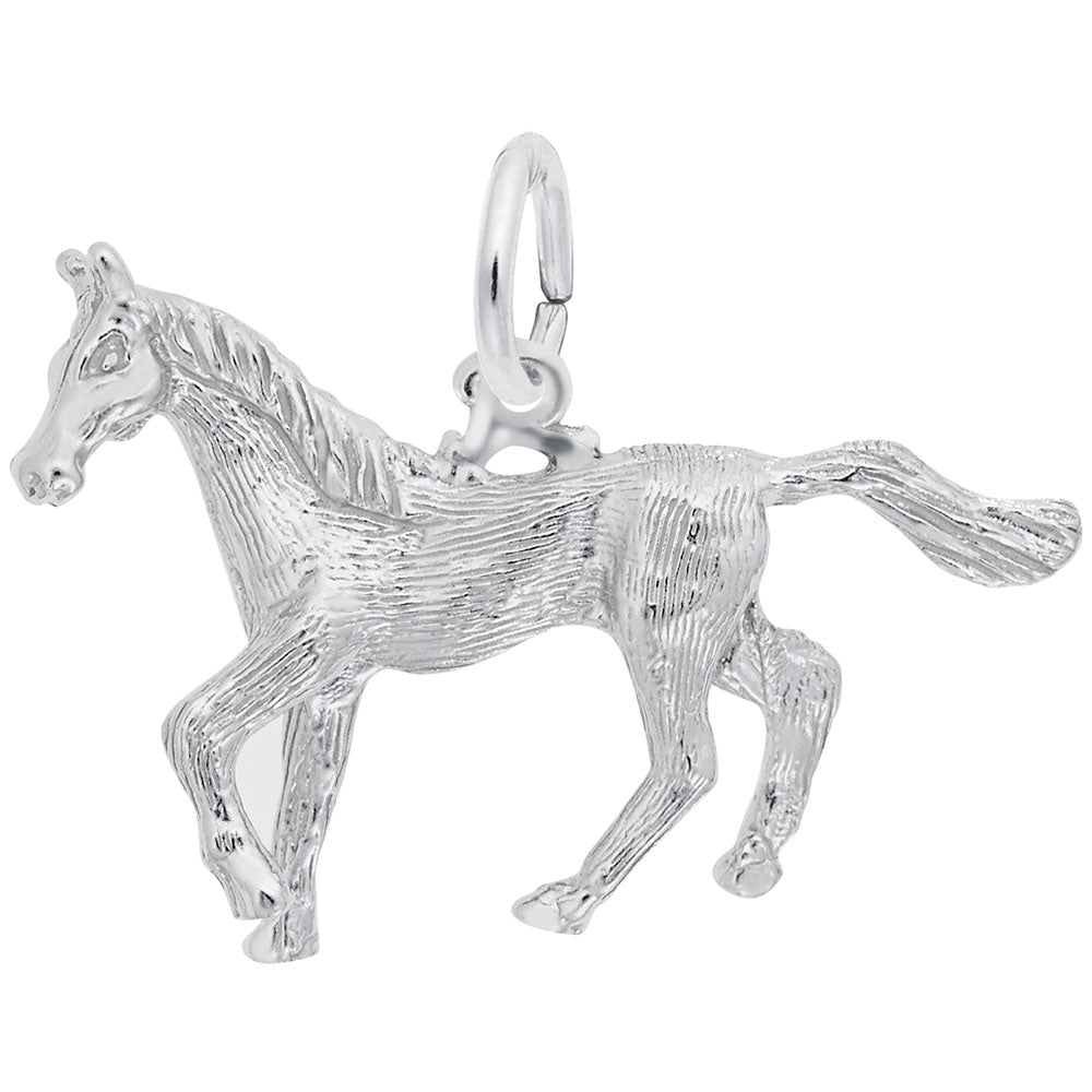 Rembrandt Charms - Trotting Horse Charm - 0174 Rembrandt Charms Charm Birmingham Jewelry
