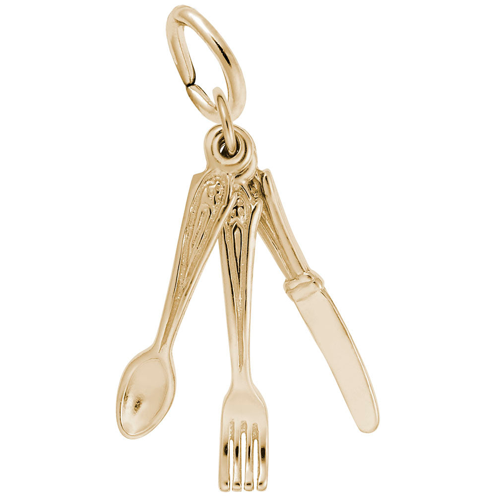Rembrandt Charms - Eating Utensils Charm - 0221 Rembrandt Charms Charm Birmingham Jewelry
