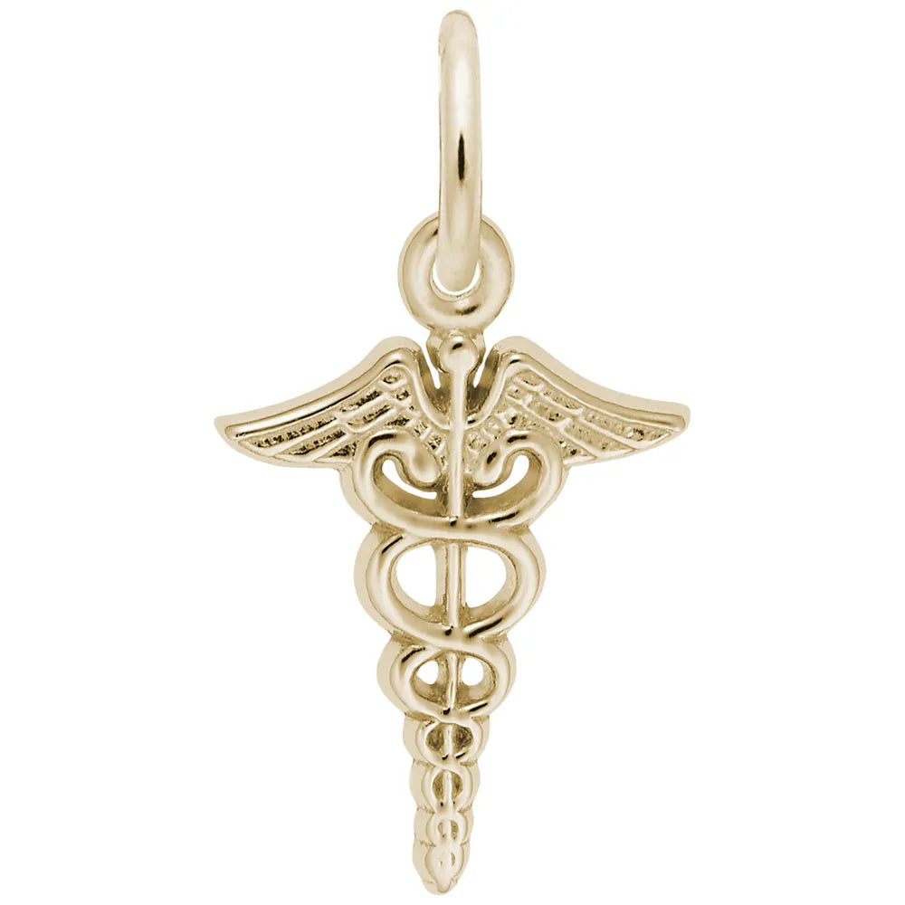 Rembrandt Charms - Small Caduceus Charm - 0542