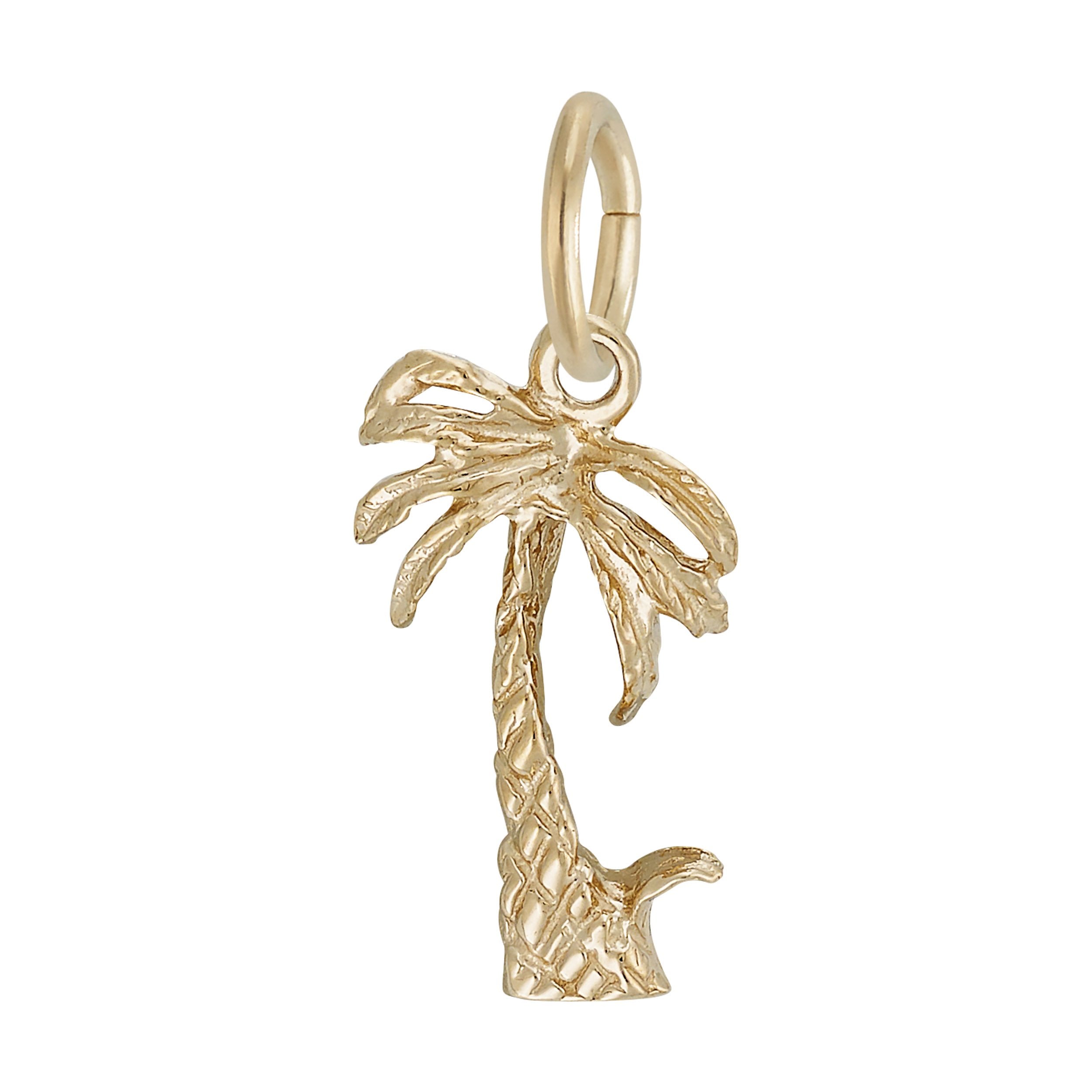Rembrandt Charms - Palm Tree Accent Charm - 0919 Rembrandt Charms Charm Birmingham Jewelry