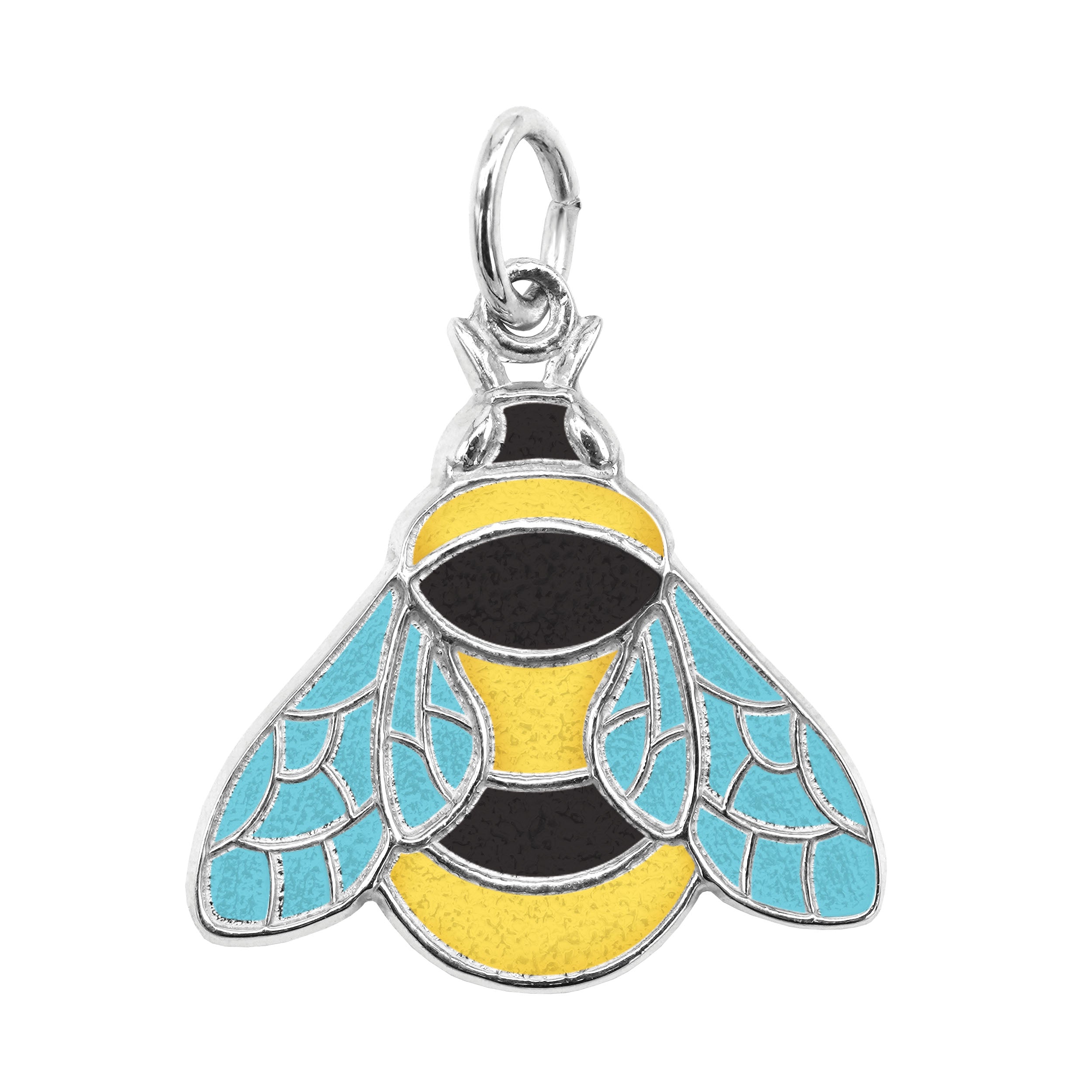 Rembrandt Charms - Painted Bumble Bee Charm – 1099-001