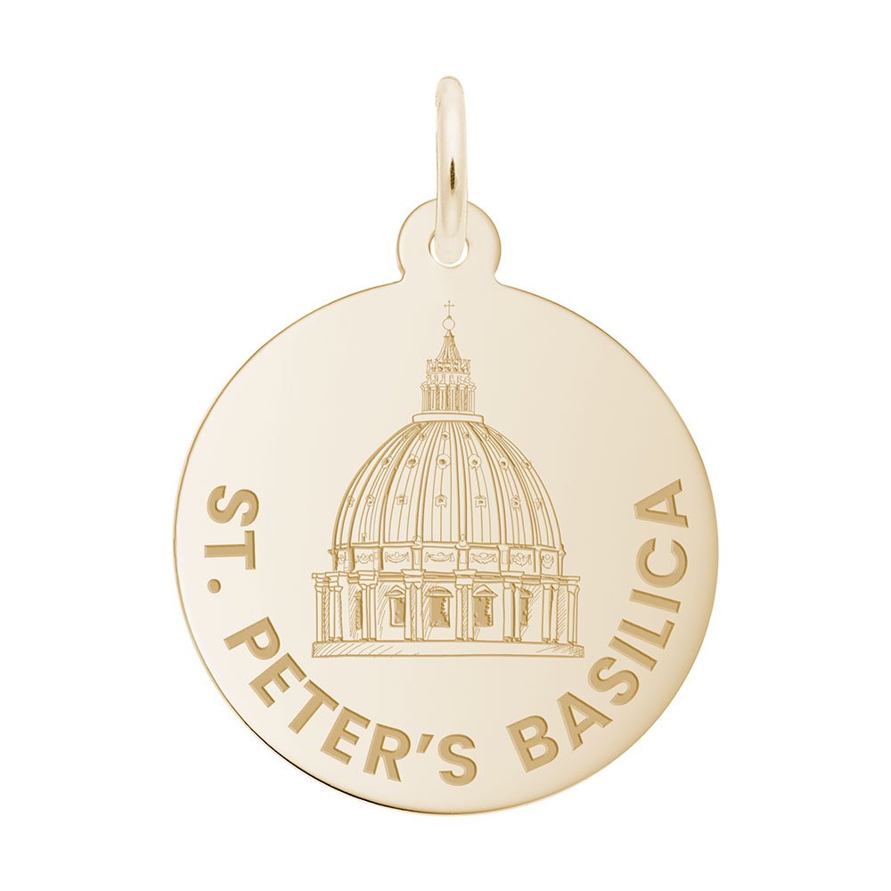 Rembrandt Charms - St. Peter’s Basilica Disc Charm - 1111 Rembrandt Charms Charm Birmingham Jewelry