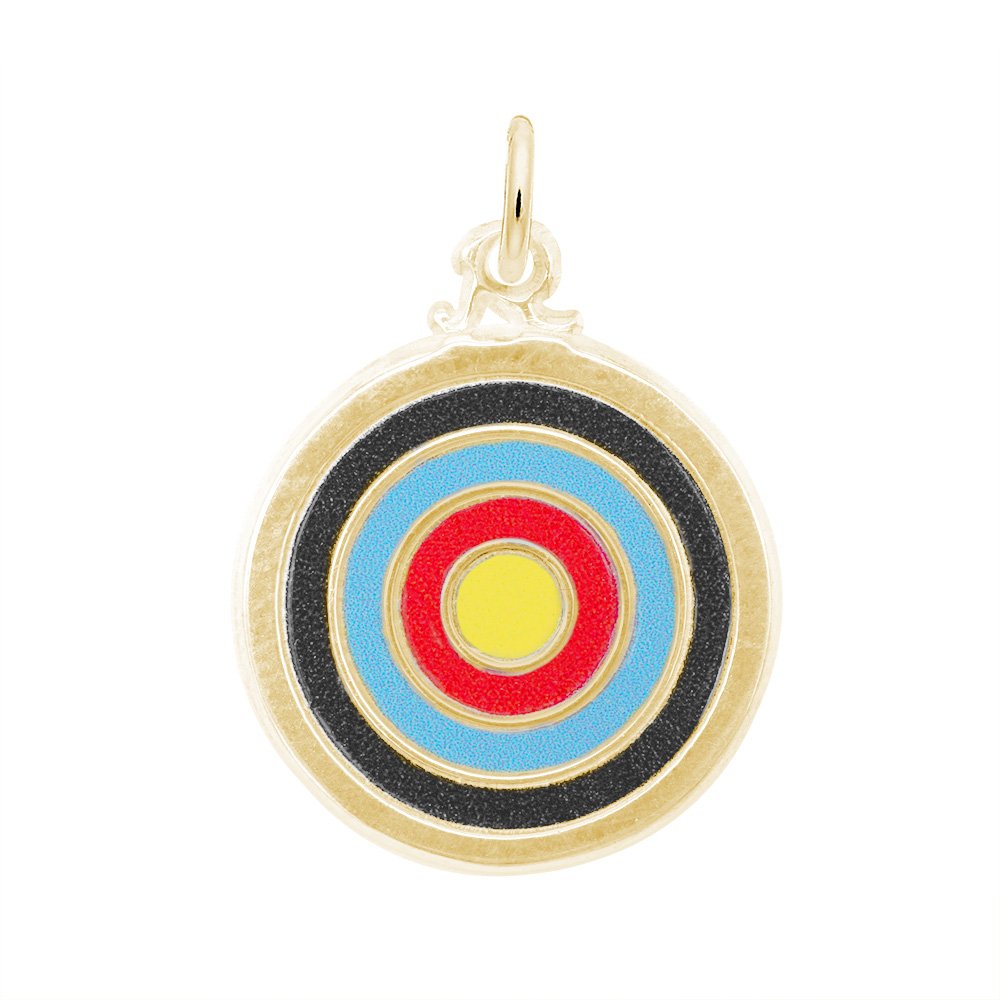Rembrandt Charms - Painted Target Charm - 1118