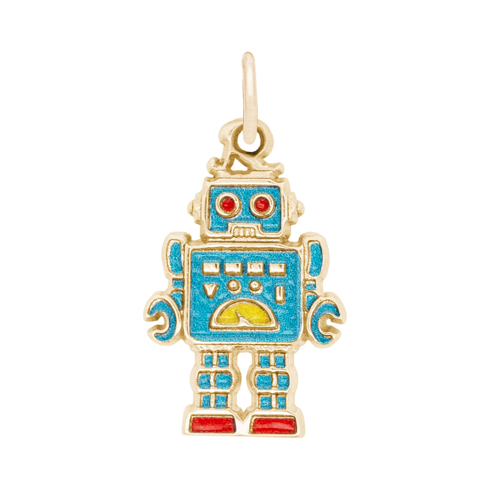 Rembrandt Charms - Painted Robot Charm - 1158-001 Rembrandt Charms Charm Birmingham Jewelry