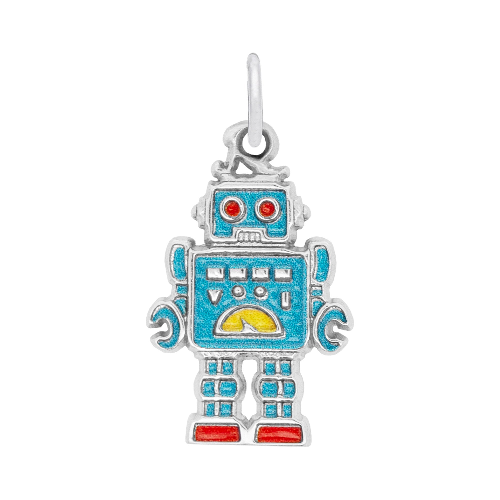 Rembrandt Charms - Painted Robot Charm - 1158-001 Rembrandt Charms Charm Birmingham Jewelry