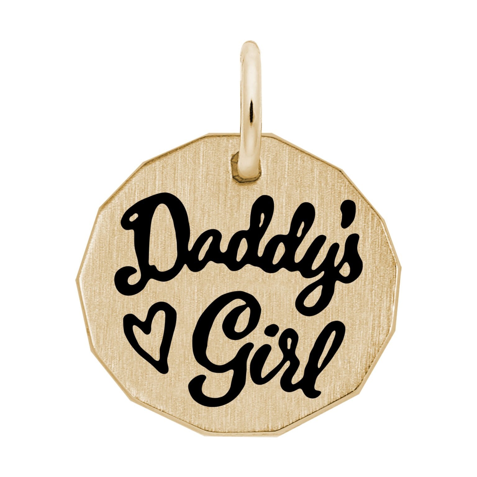 Rembrandt Charms - Daddy’s Girl Tag Charm - 1164 Rembrandt Charms Charm Birmingham Jewelry