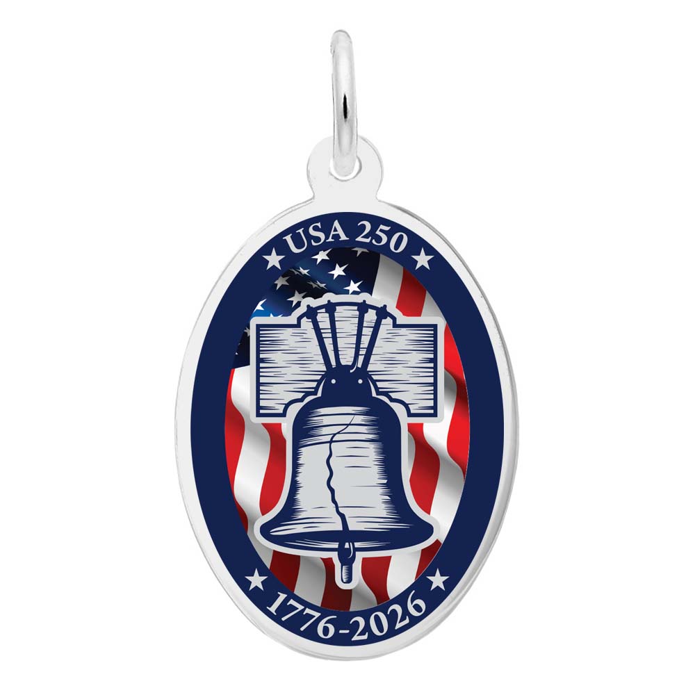 Rembrandt Charms - USA 250 – Liberty Bell Charm - 1249 Rembrandt Charms Charm Birmingham Jewelry