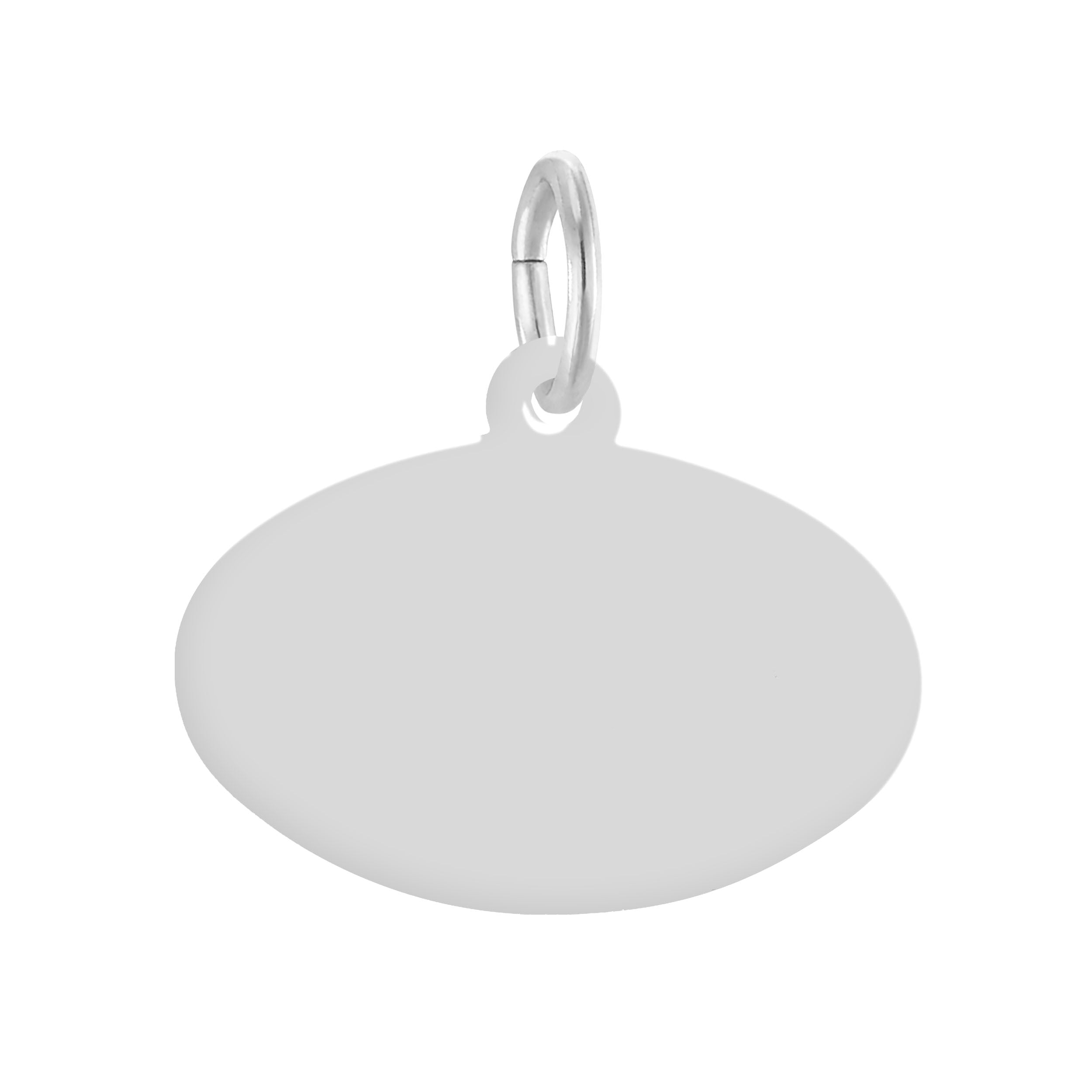 Rembrandt Charms - Horizontal Oval Charm - 1259 Rembrandt Charms Charm Birmingham Jewelry
