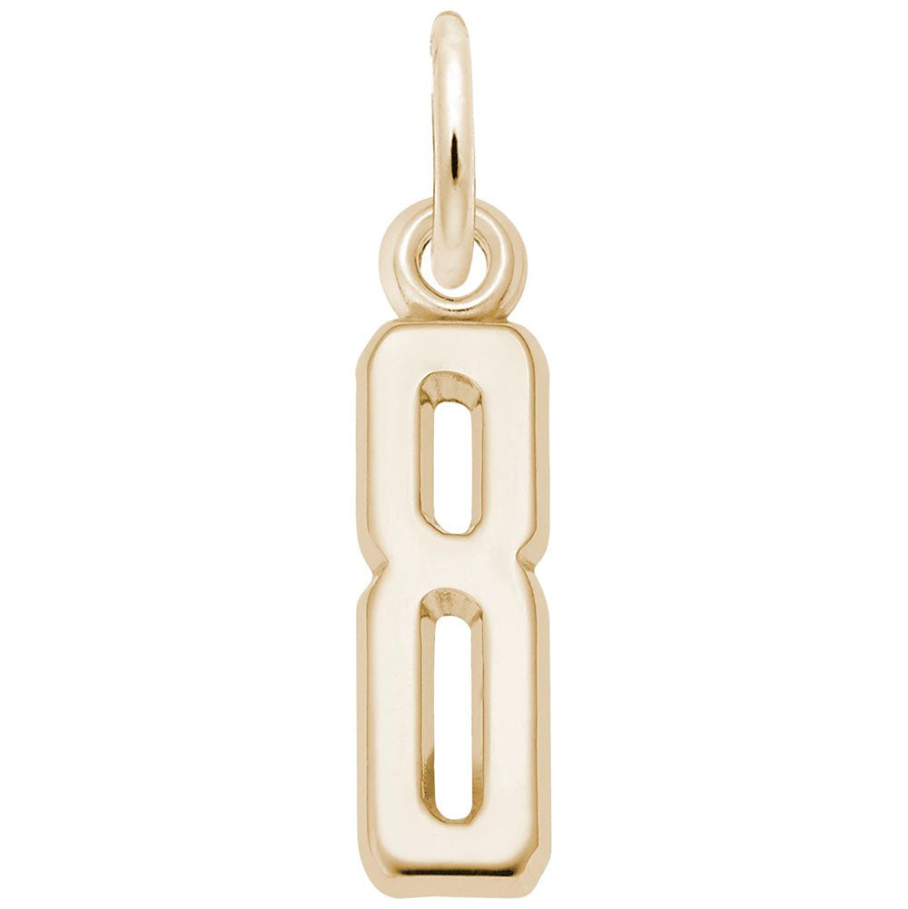 Rembrandt Charms - That’s My Number Series 8 Charm - 1761-008 Rembrandt Charms Charm Birmingham Jewelry