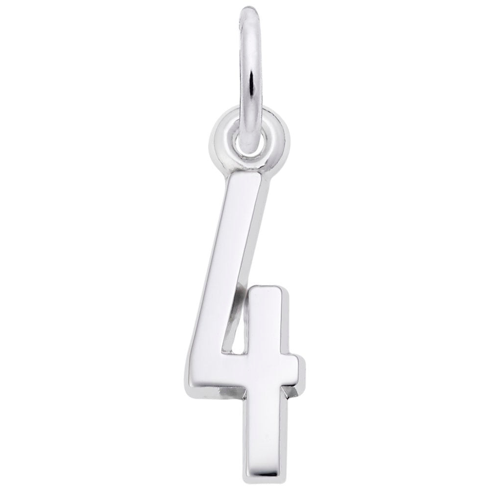 Rembrandt Charms - That’s My Number Series 4 Charm - 1761-004 Rembrandt Charms Charm Birmingham Jewelry