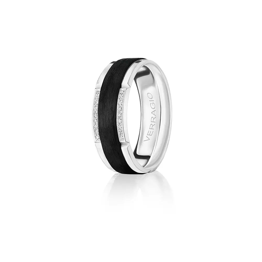 VWCFD-3902-8 VERRAGIO Men's Wedding Band Birmingham Jewelry Verragio Jewelry | Men's Diamond Wedding Band VWCFD-3902-8