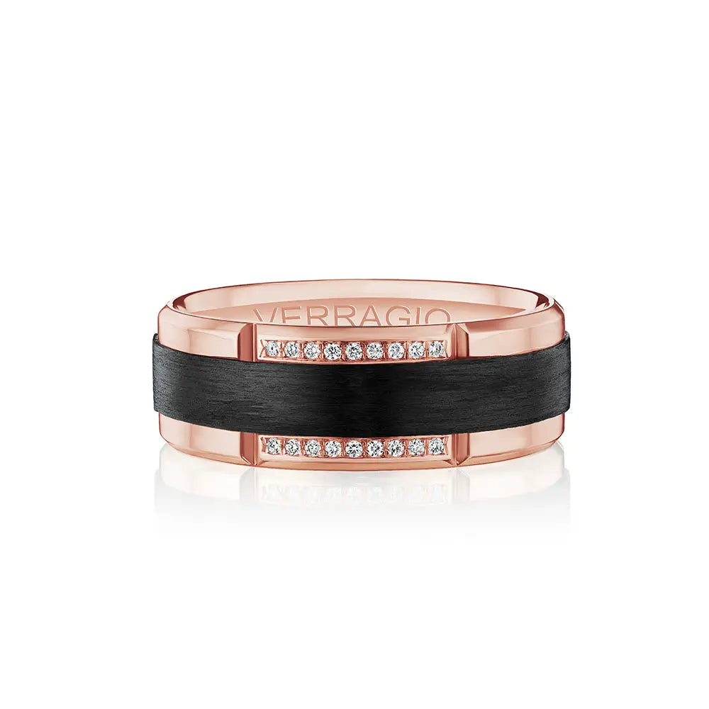 VWCFD-3902-8 VERRAGIO Men's Wedding Band Birmingham Jewelry Verragio Jewelry | Men's Diamond Wedding Band VWCFD-3902-8