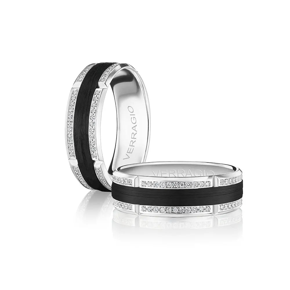 VWCFD-3903-7 VERRAGIO Men's Wedding Band Birmingham Jewelry Verragio Jewelry | Men's Diamond Wedding Band VWCFD-3903-7