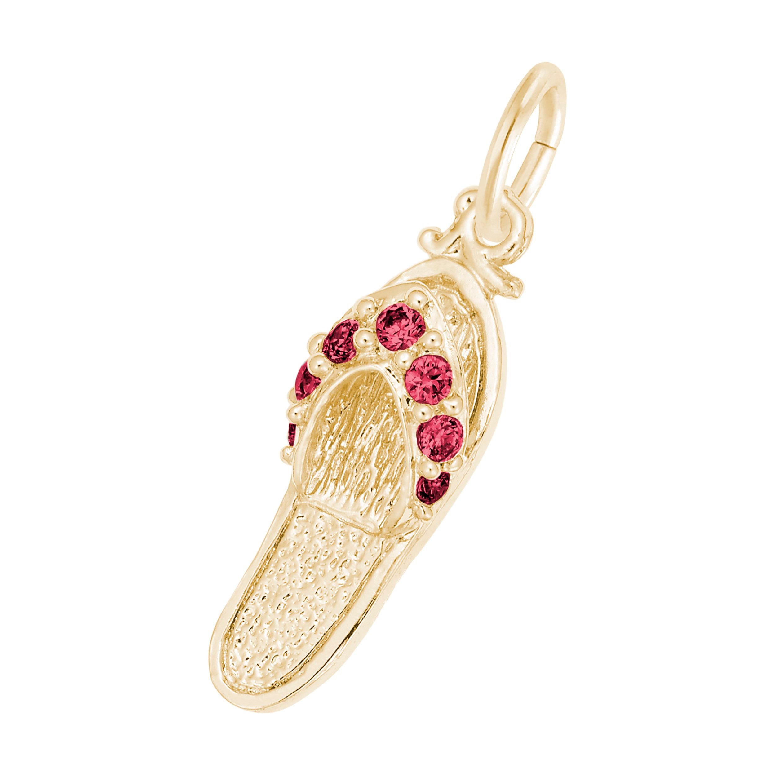 Rembrandt Charms - Sandal with Birthstones Charm Series - 2730