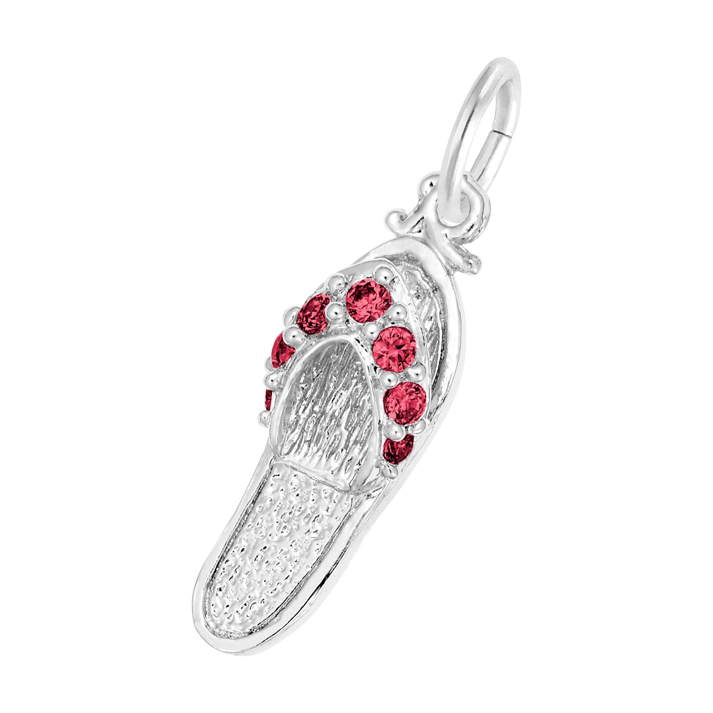 Rembrandt Charms - Sandal with Birthstones Charm Series - 2730