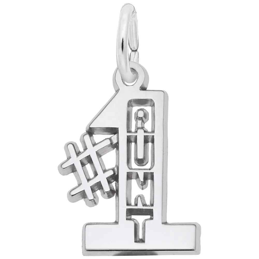 Rembrandt Charms - Number One Aunt Charm - 2934 Rembrandt Charms Charm Birmingham Jewelry
