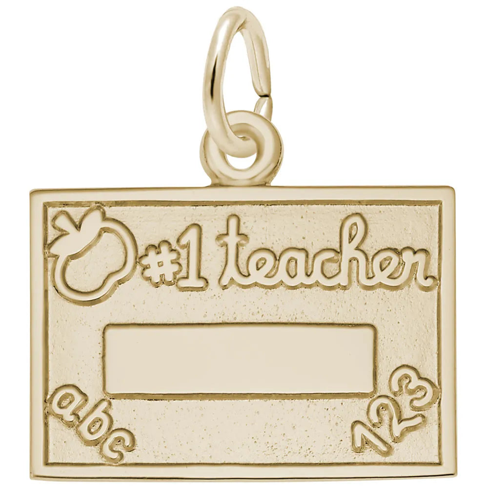 Rembrandt Charms - Number One Teacher Charm - 3461