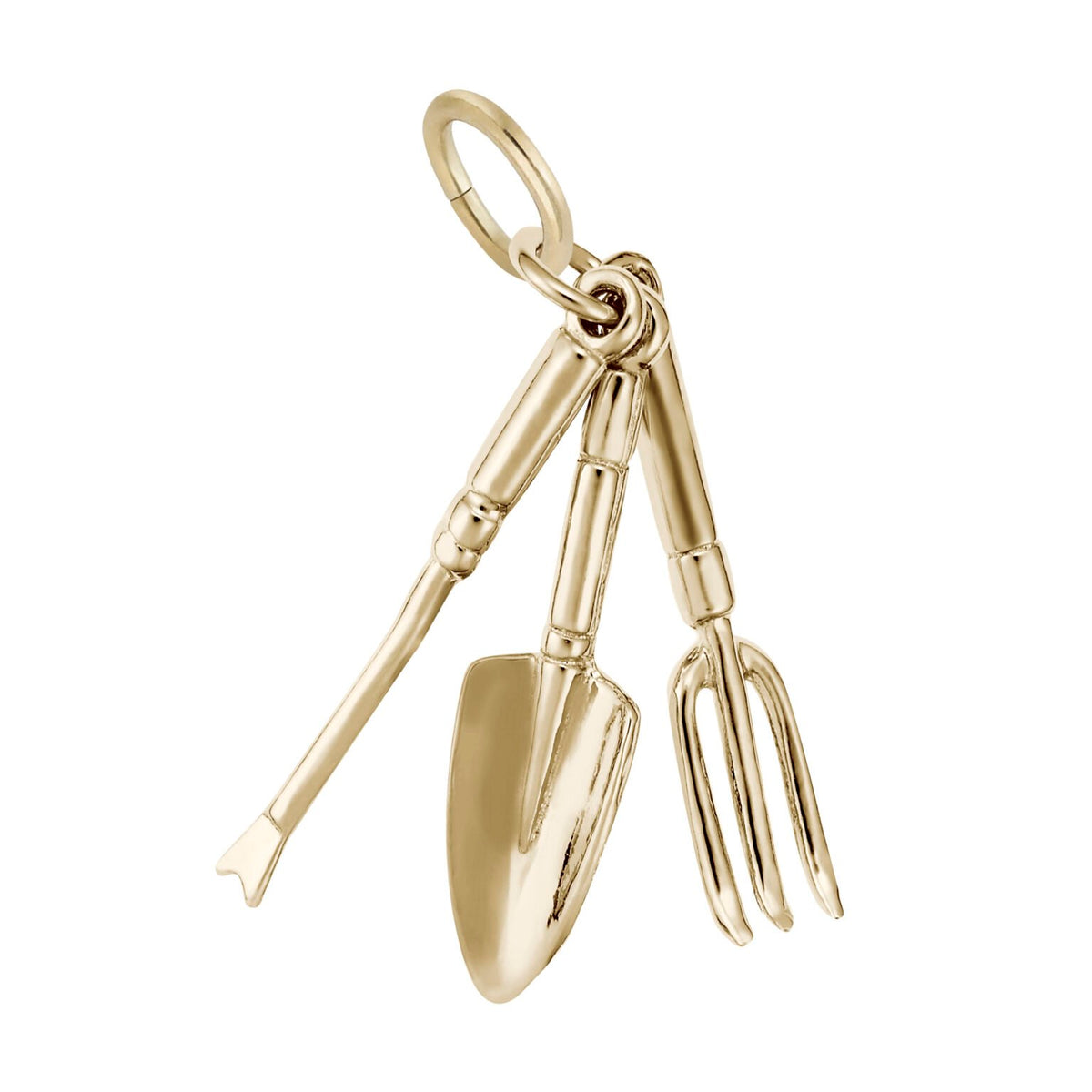 Rembrandt Charms - Gardening Tools Set Charm - 3730 Rembrandt Charms Charm Birmingham Jewelry