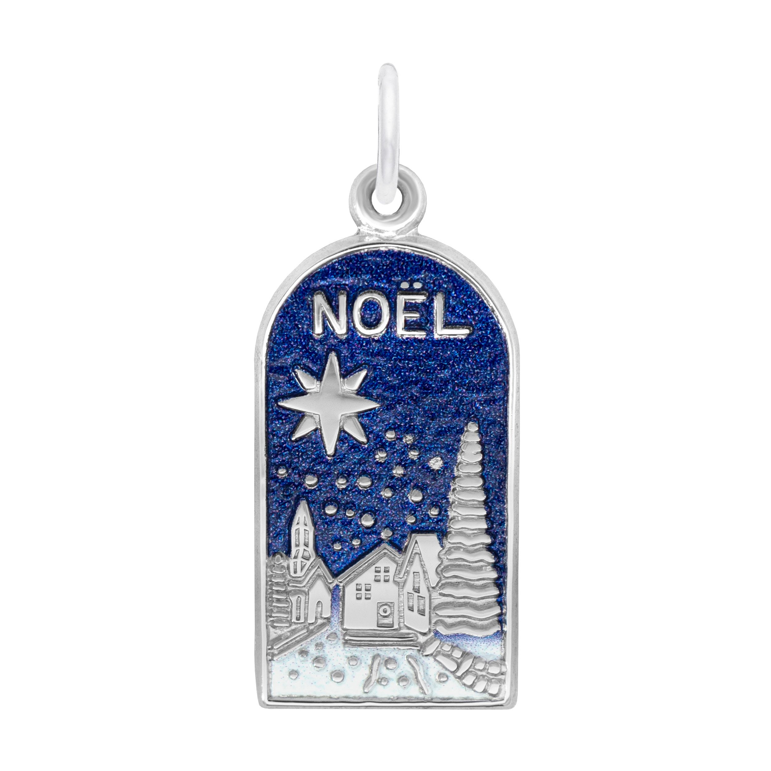 Rembrandt Charms - Painted Noel Scene - 6425-001 Rembrandt Charms Charm Birmingham Jewelry