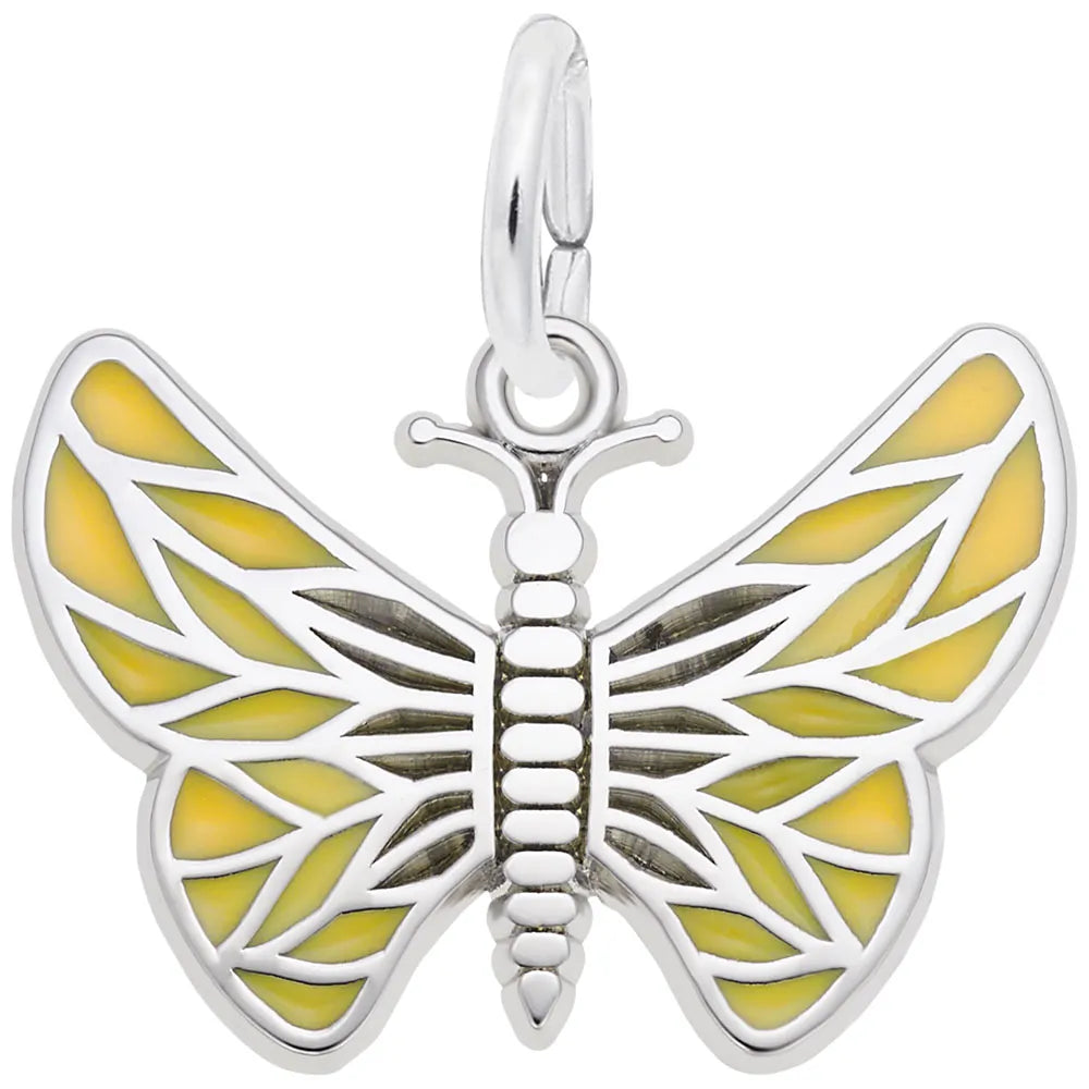 Rembrandt Charms - Painted Wings Butterfly Charm - 8128