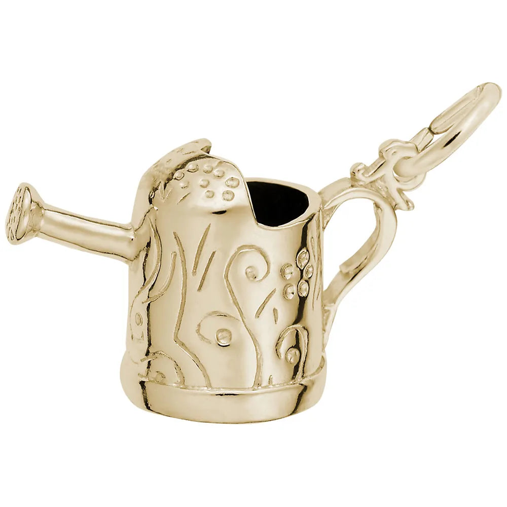 Rembrandt Charms - Watering Can with Swirl Decor Charm - 8174 Rembrandt Charms Charm Birmingham Jewelry