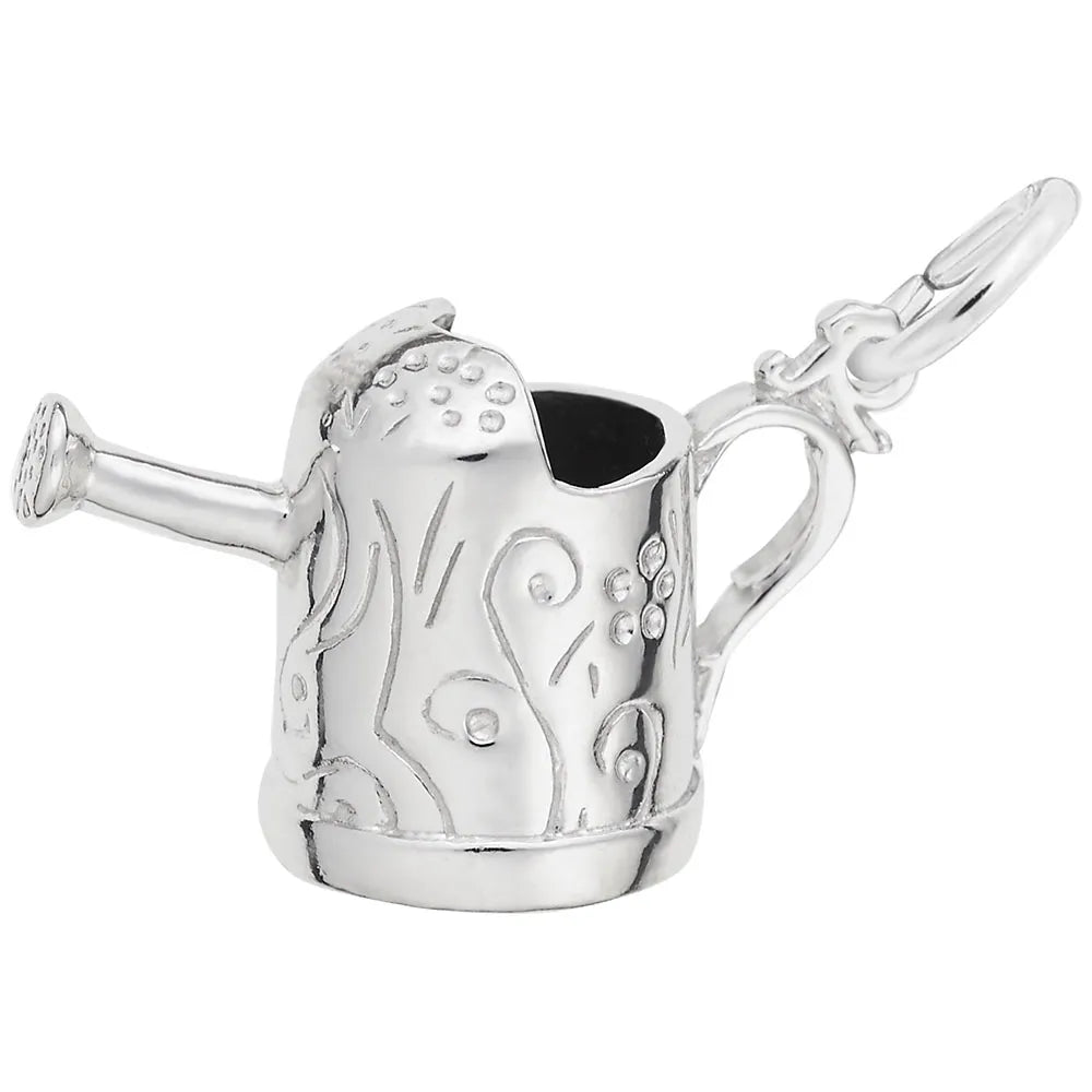 Rembrandt Charms - Watering Can with Swirl Decor Charm - 8174 Rembrandt Charms Charm Birmingham Jewelry