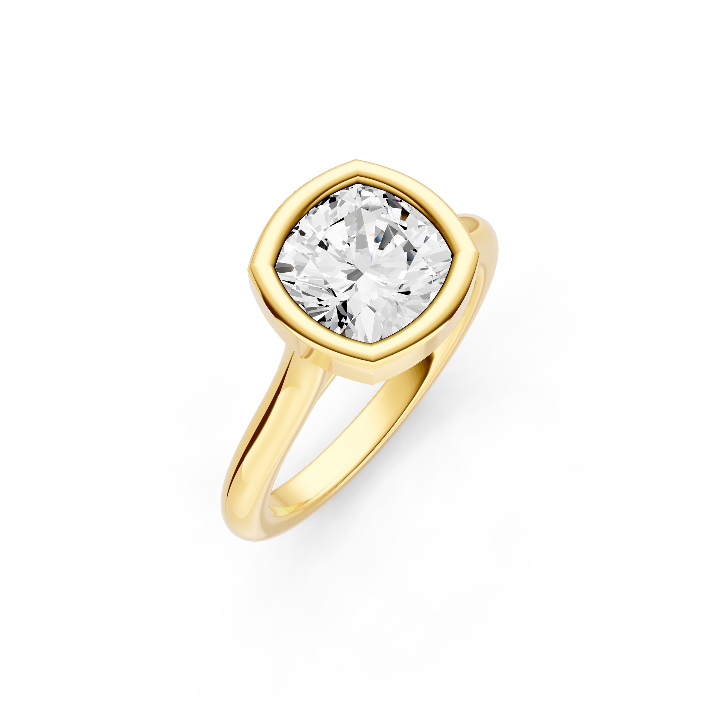 Bezel Cathedral Engagement Ring (Cushion) Birmingham Jewelry Engagement Ring Birmingham Jewelry