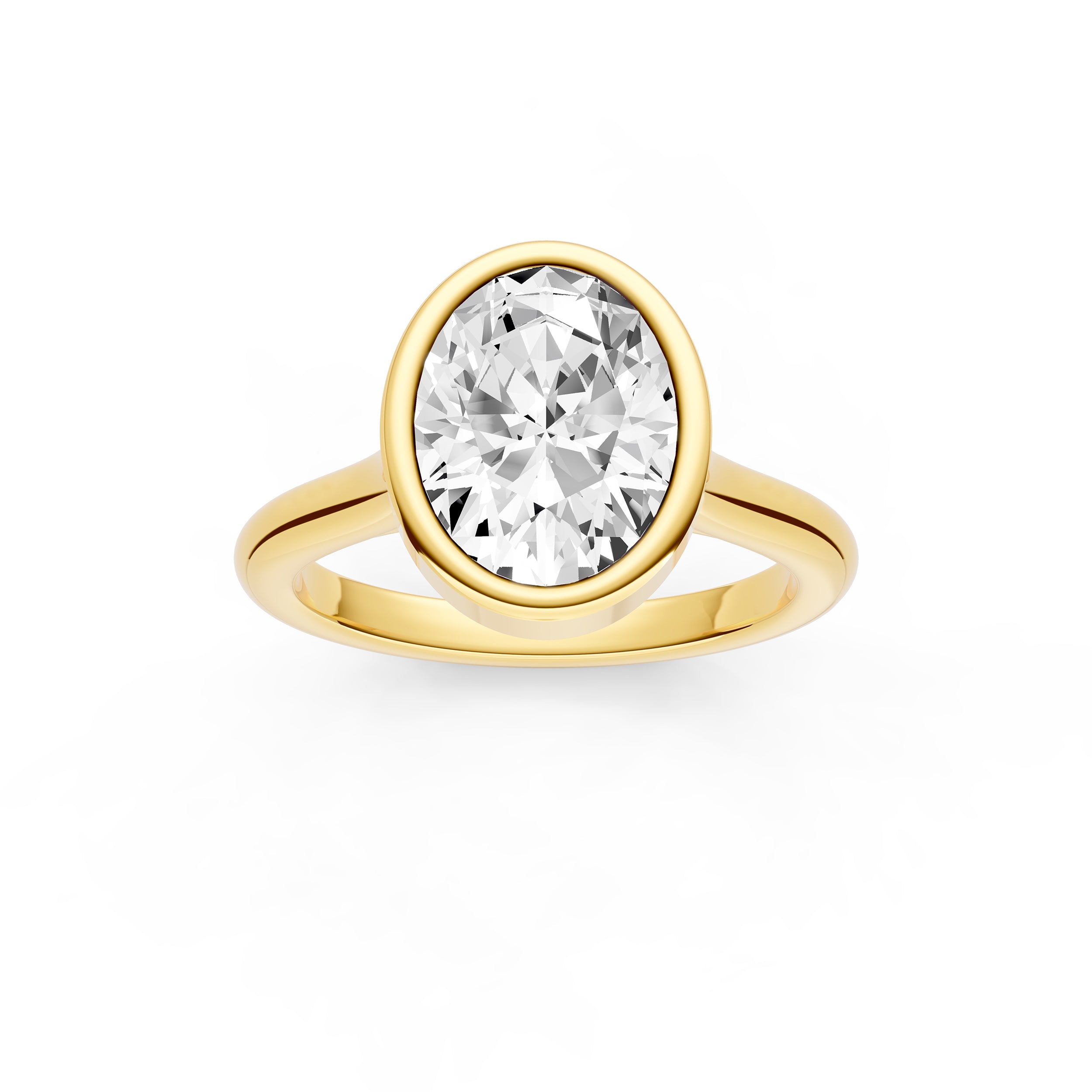 Bezel Cathedral Engagement Ring (Oval) Birmingham Jewelry Engagement Ring Birmingham Jewelry