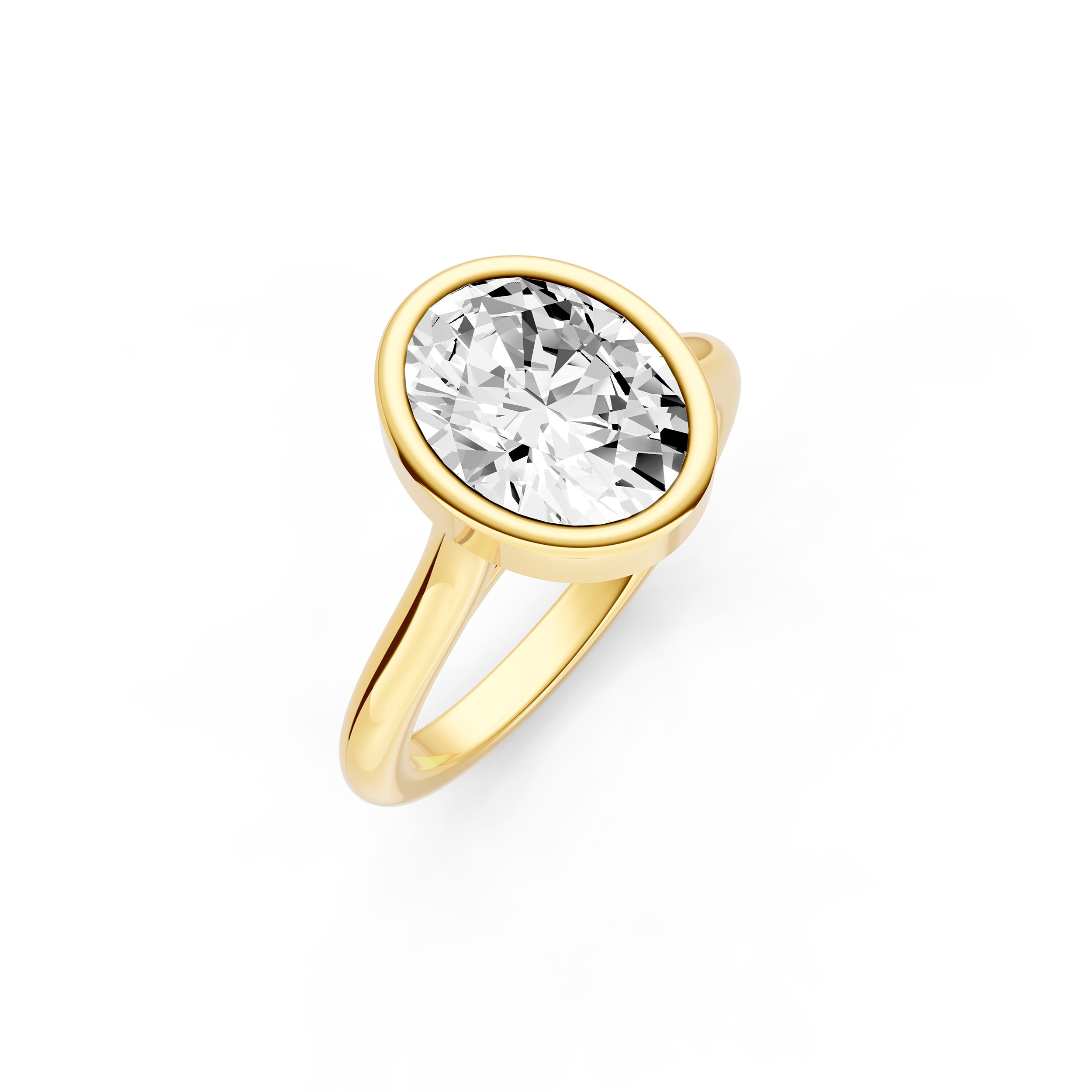 Bezel Cathedral Engagement Ring (Oval) Birmingham Jewelry Engagement Ring Birmingham Jewelry