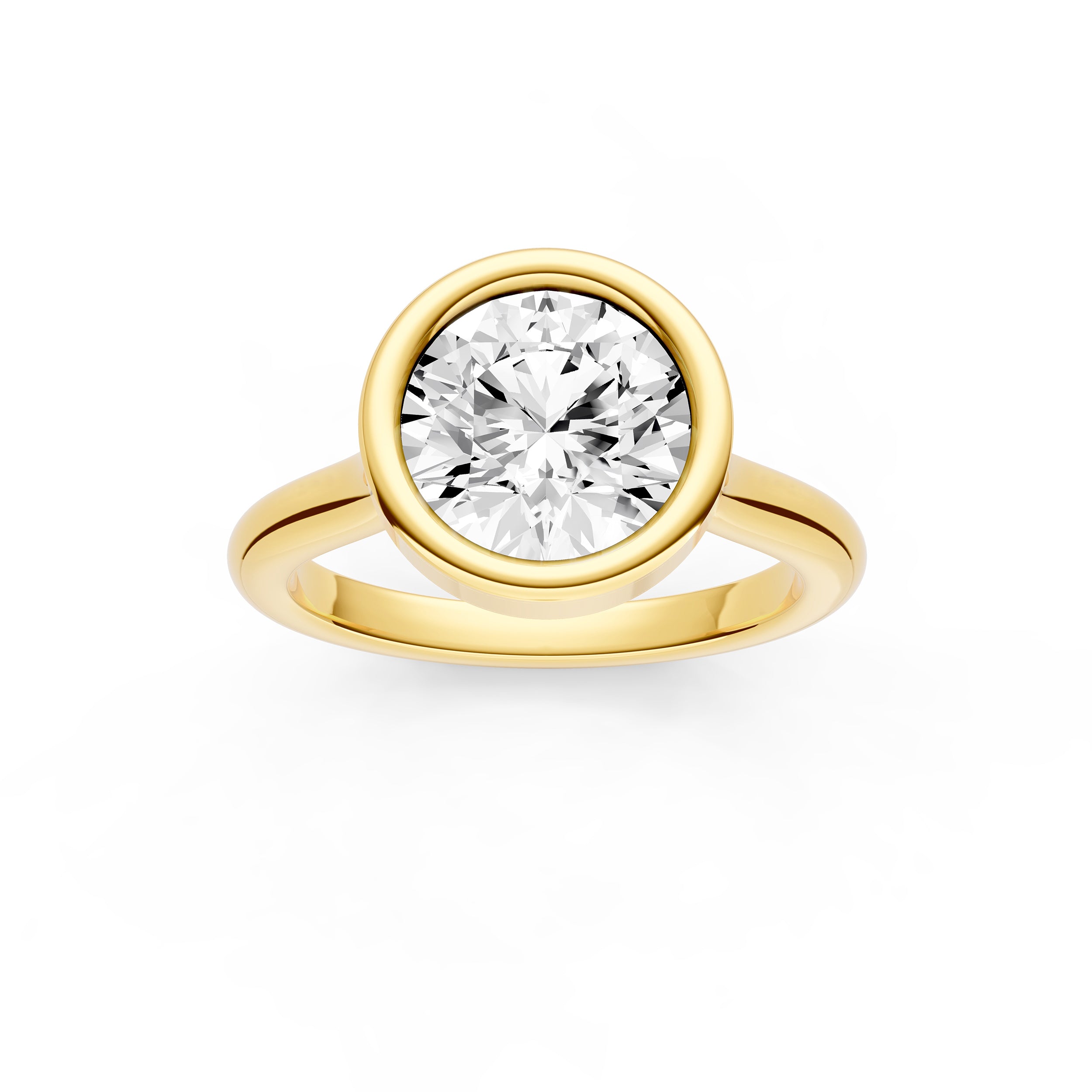 Bezel Cathedral Engagement Ring (Round) Birmingham Jewelry Engagement Ring Birmingham Jewelry