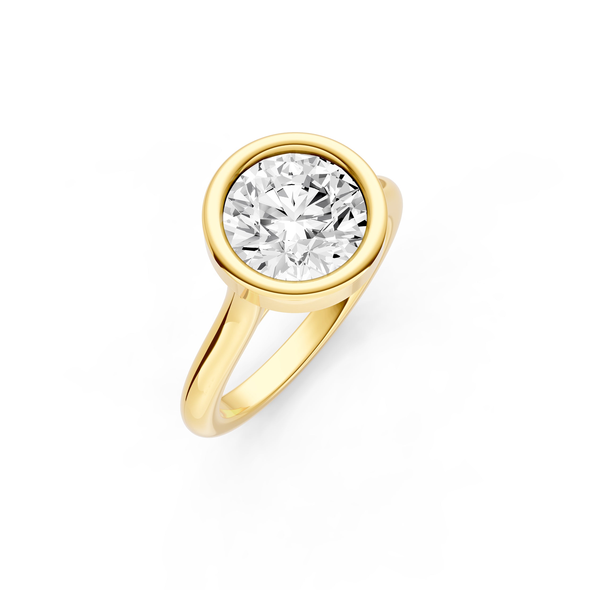 Bezel Cathedral Engagement Ring (Round) Birmingham Jewelry Engagement Ring Birmingham Jewelry