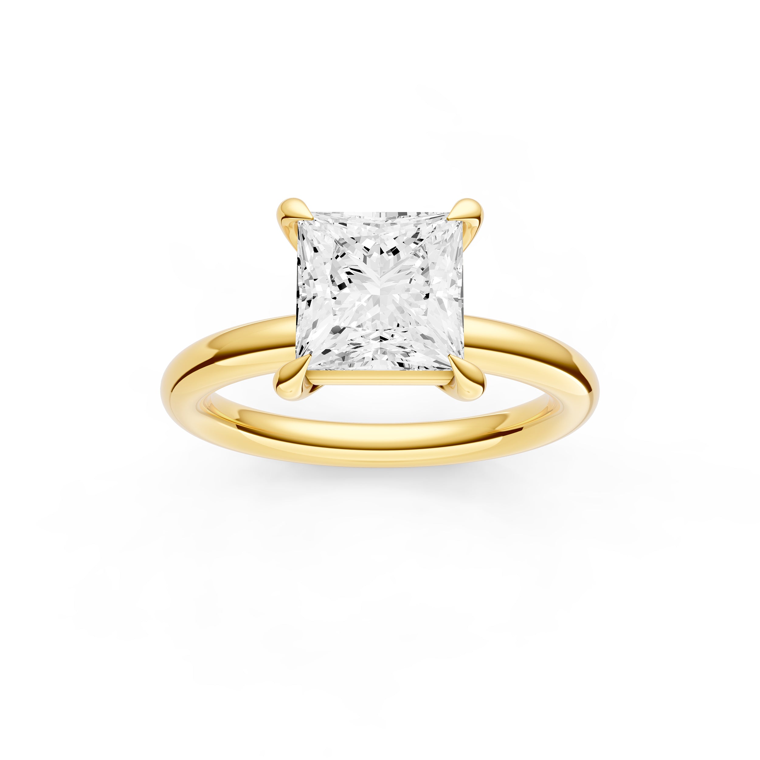 Classic Solitaire Engagement Ring (Princess Cut) Birmingham Jewelry Engagement Ring Birmingham Jewelry