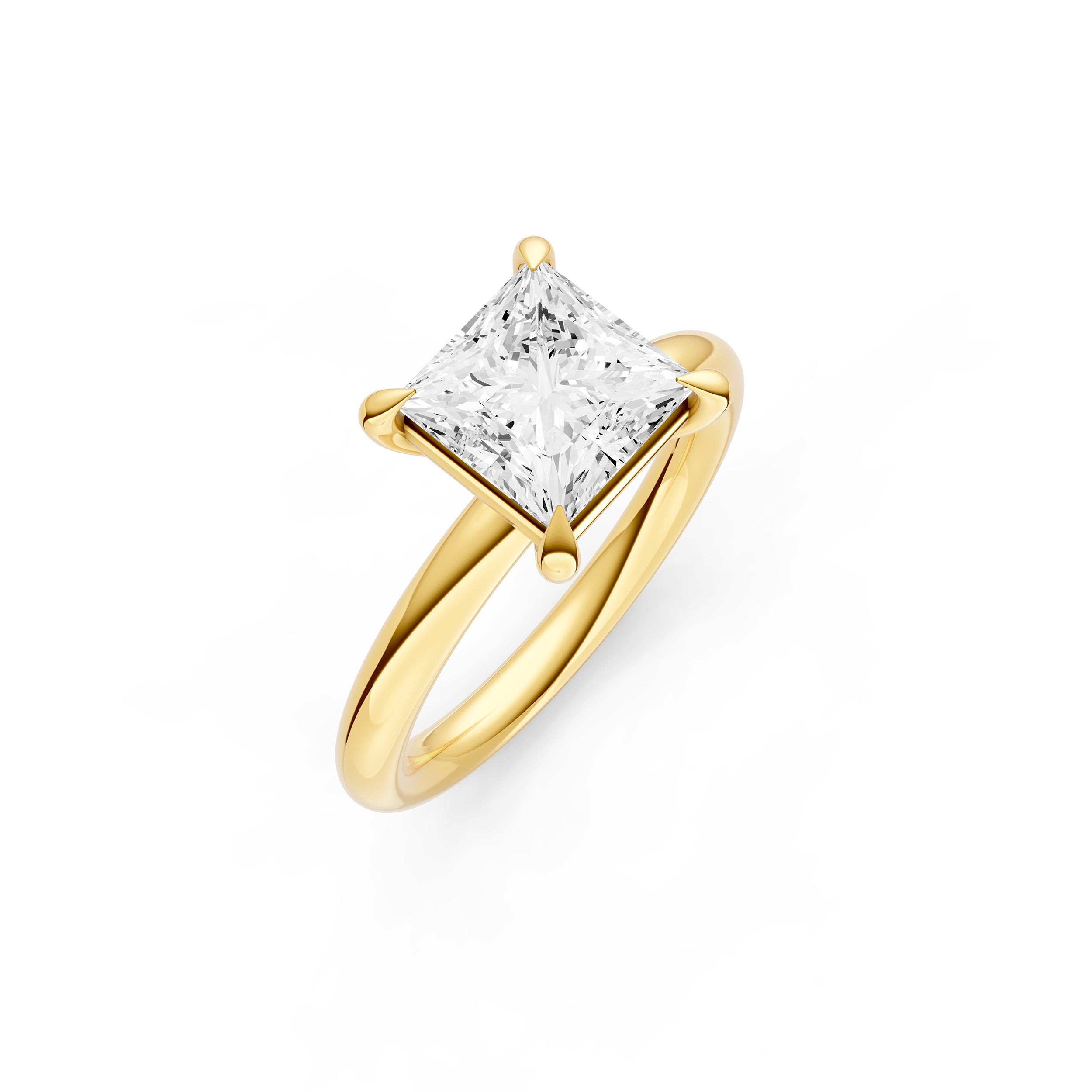 Classic Solitaire Engagement Ring (Princess Cut) Birmingham Jewelry Engagement Ring Birmingham Jewelry