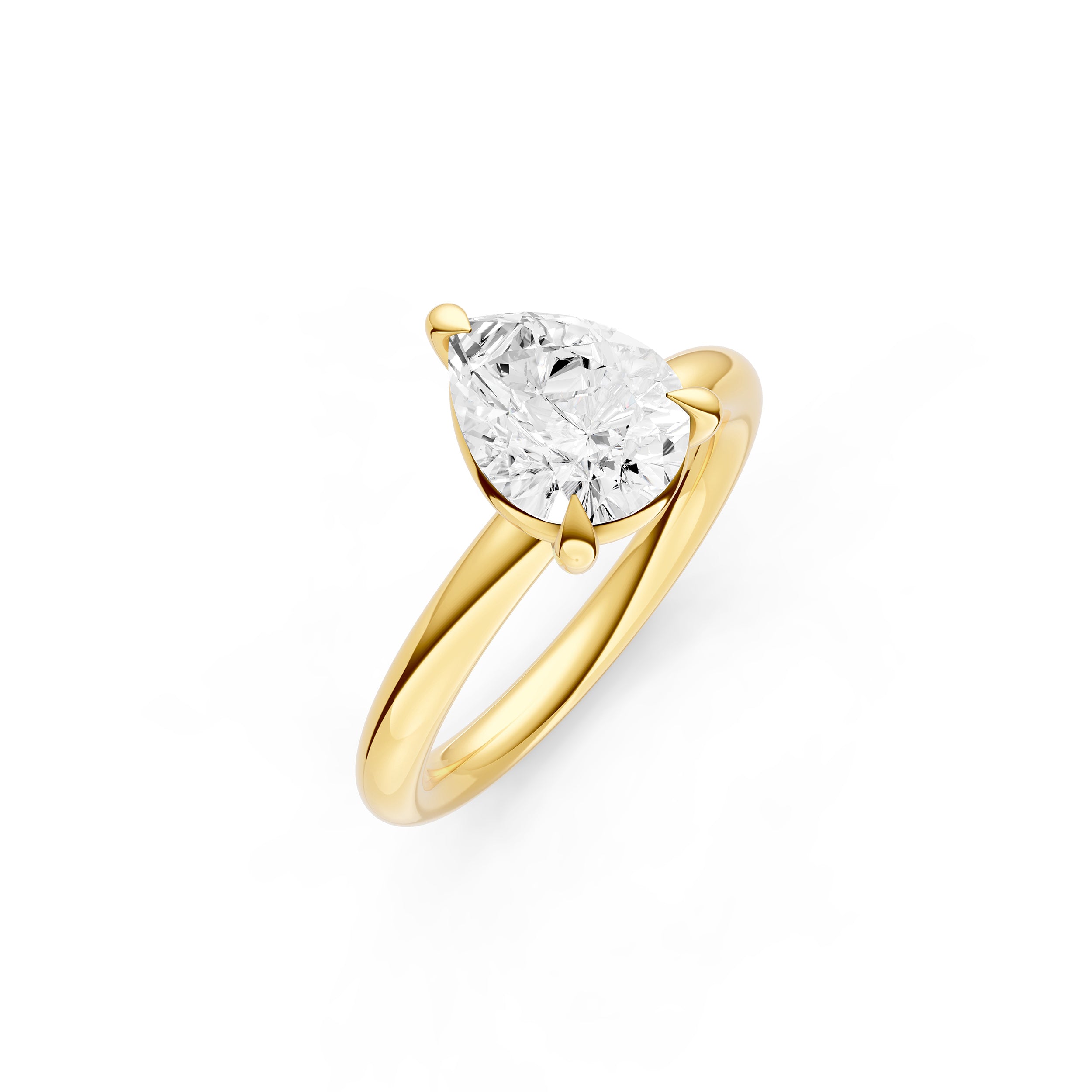 Classic Solitaire Engagement Ring (Pear Shape) Birmingham Jewelry Engagement Ring Birmingham Jewelry