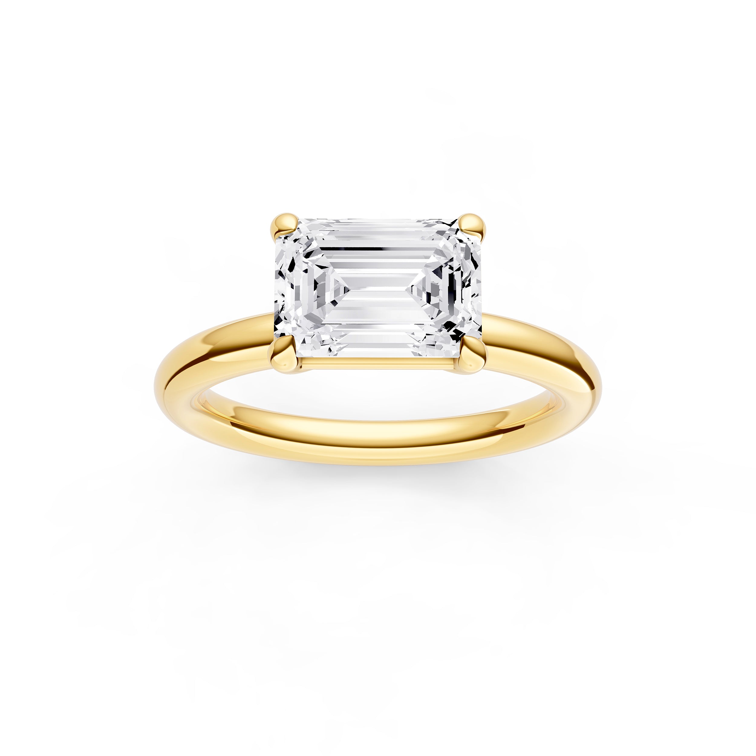 E2W Classic Semi-Mount (Emerald) Birmingham Jewelry Engagement Ring Birmingham Jewelry