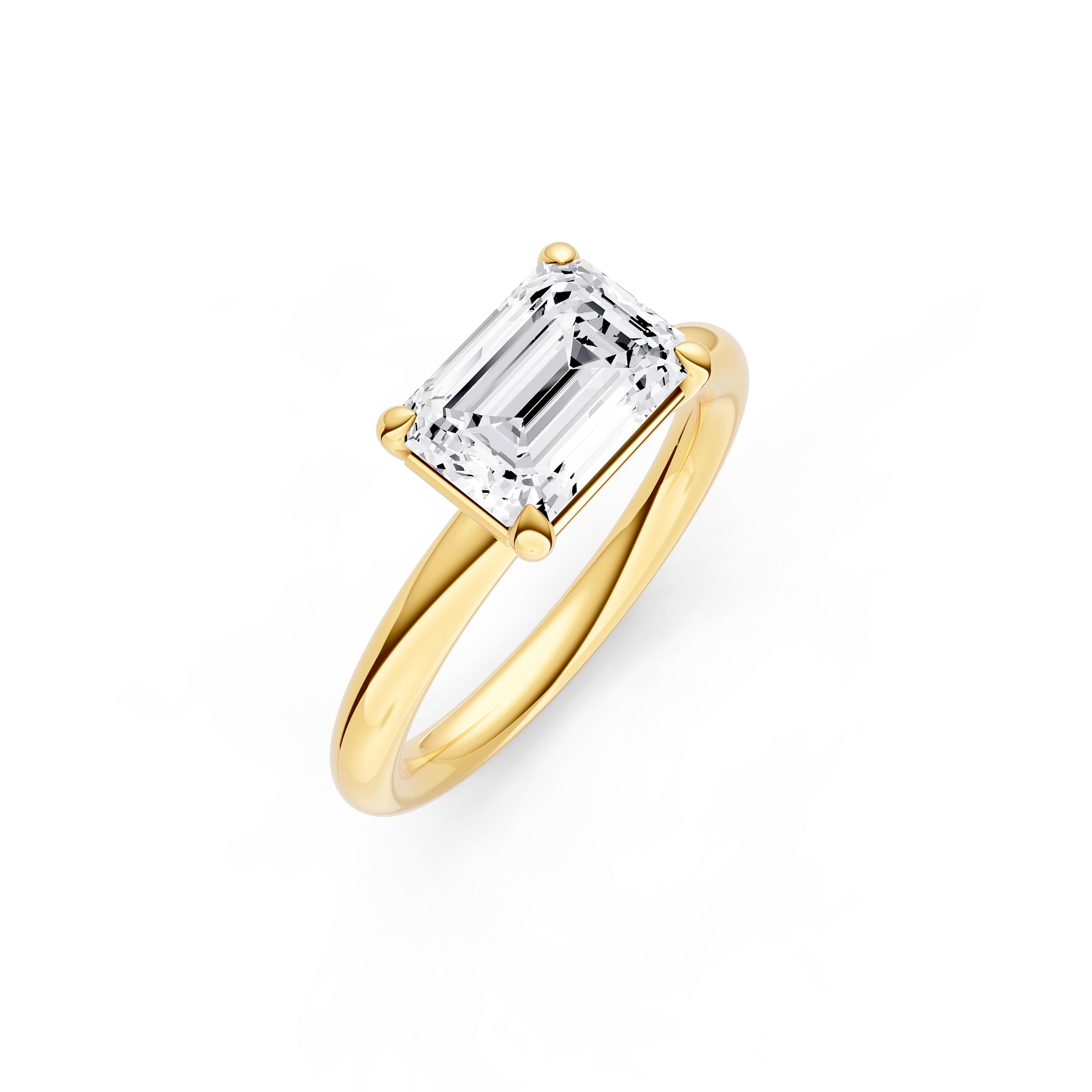 E2W Classic Semi-Mount (Emerald) Birmingham Jewelry Engagement Ring Birmingham Jewelry