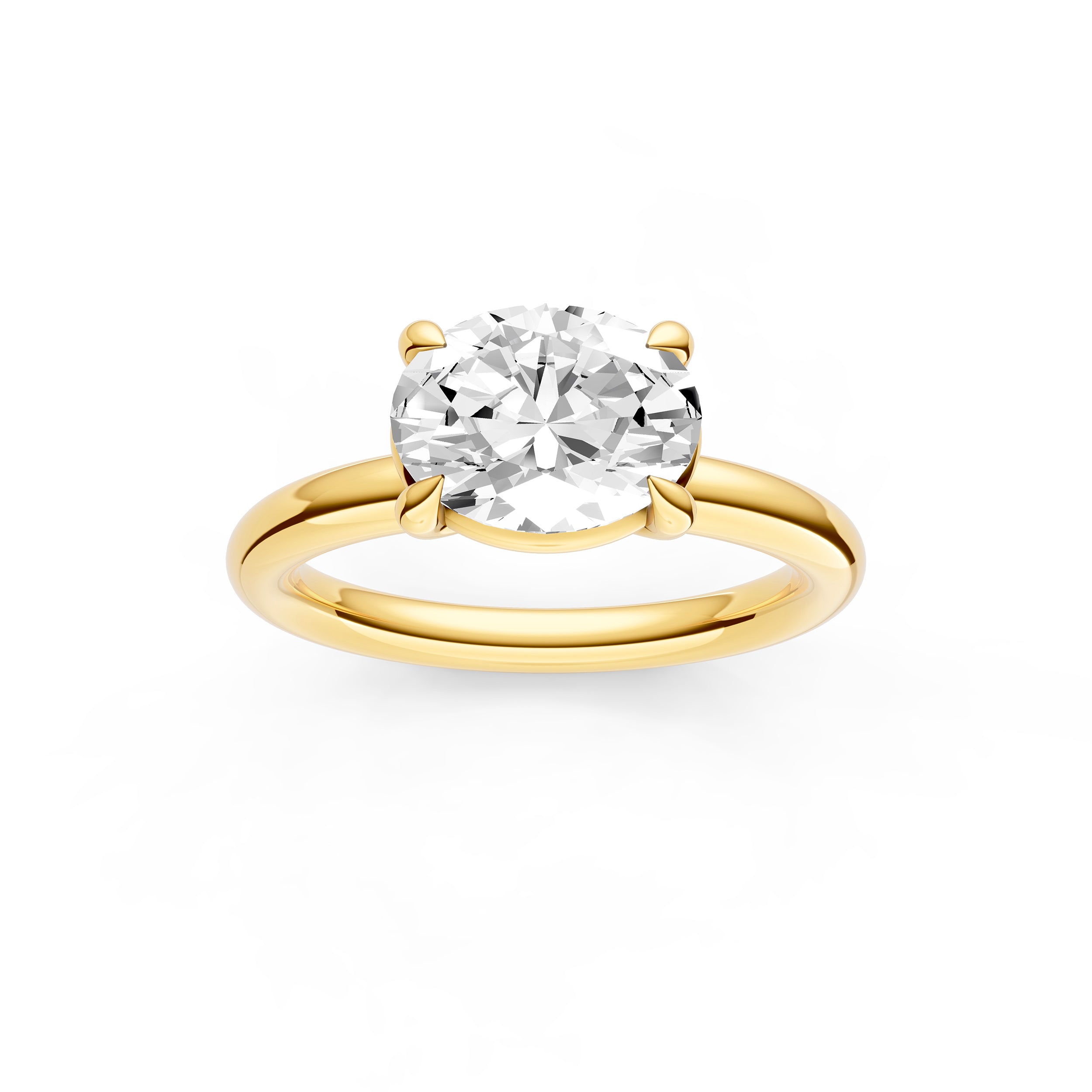 E2W Classic Semi-Mount (Oval) Birmingham Jewelry Engagement Ring Birmingham Jewelry