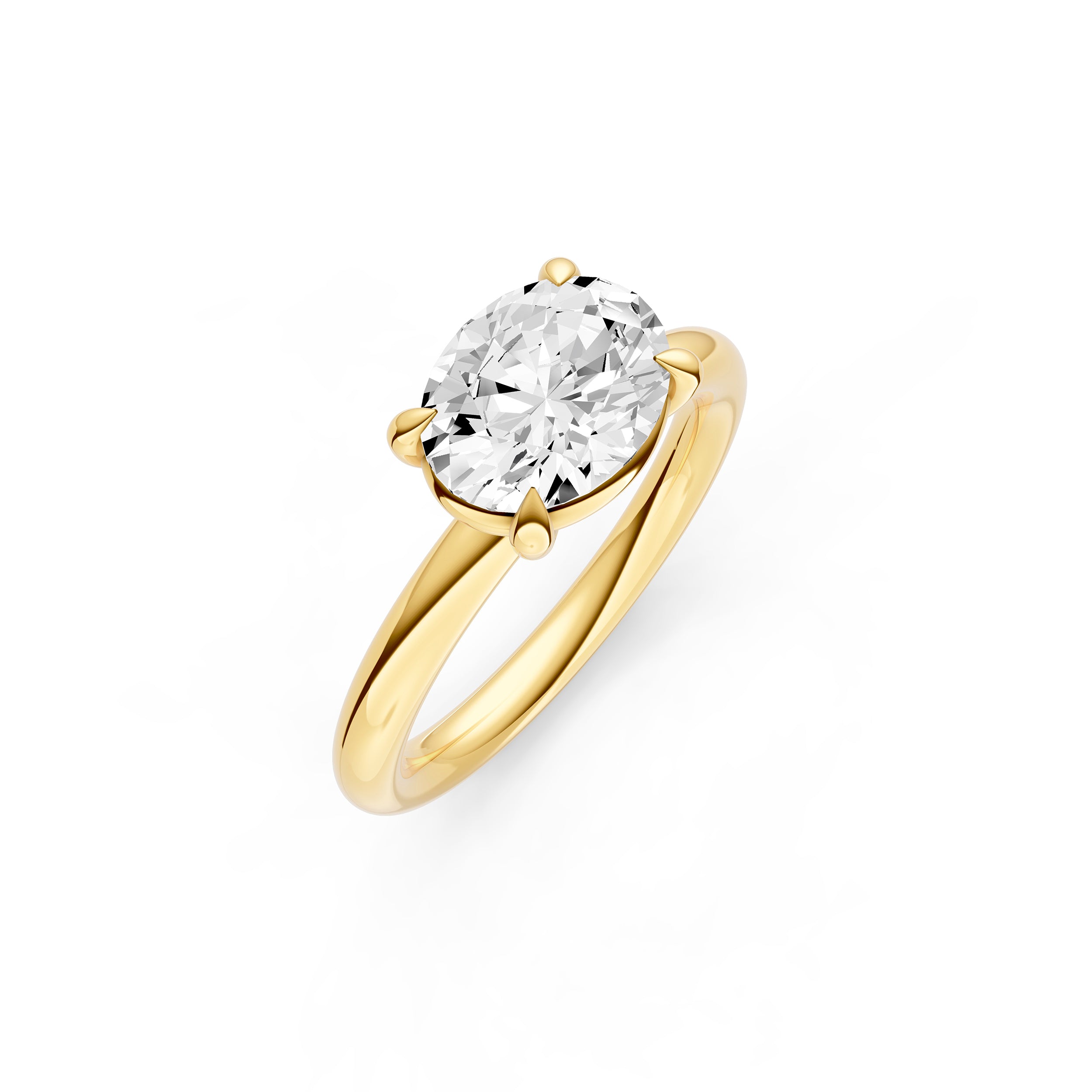 E2W Classic Semi-Mount (Oval) Birmingham Jewelry Engagement Ring Birmingham Jewelry