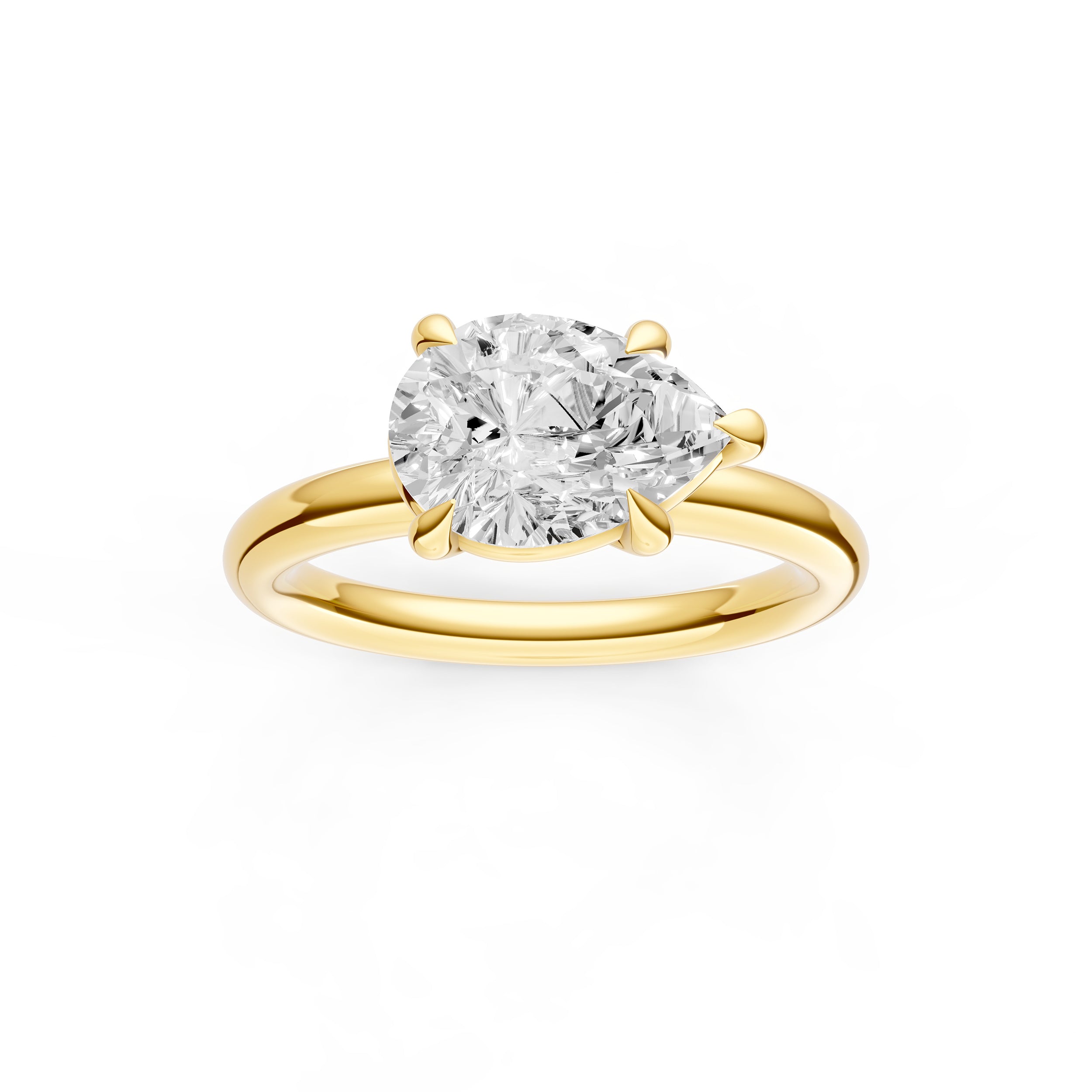 E2W Classic Engagement Ring (Pear Shape) Birmingham Jewelry Engagement Ring Birmingham Jewelry