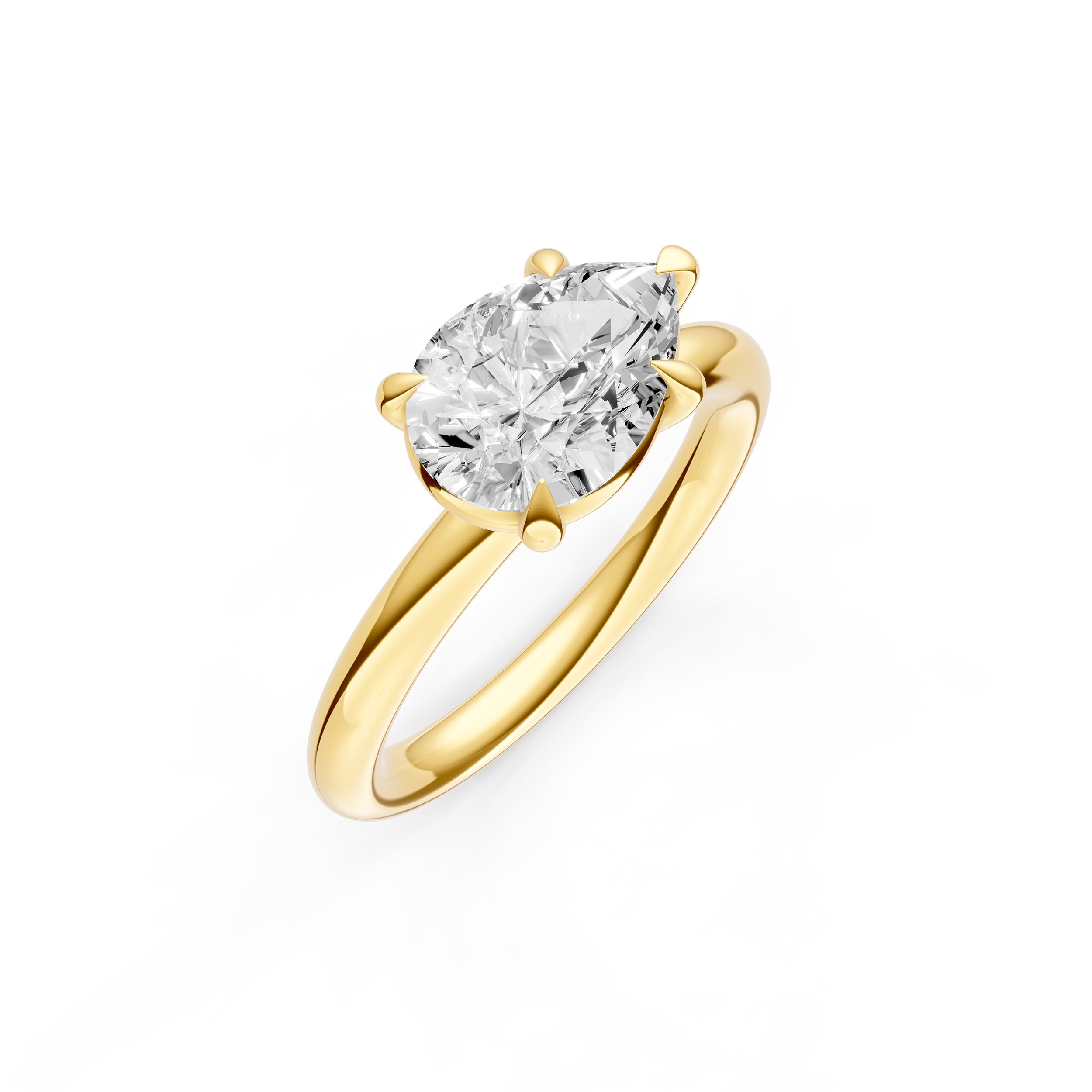 E2W Classic Engagement Ring (Pear Shape) Birmingham Jewelry Engagement Ring Birmingham Jewelry