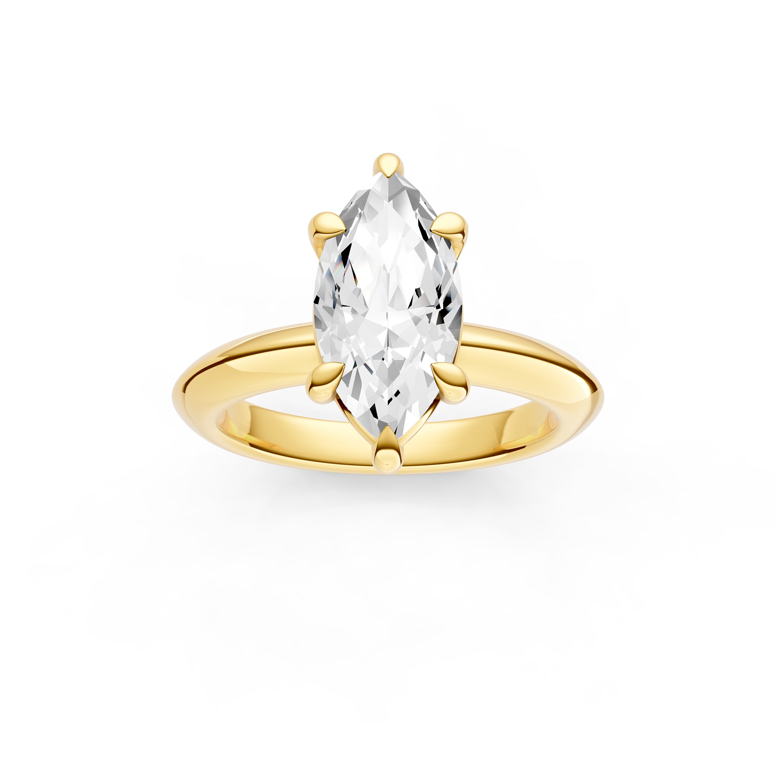 Classic Plain Knife Edge Engagement Ring (Marquise) Birmingham Jewelry Engagement Ring Birmingham Jewelry