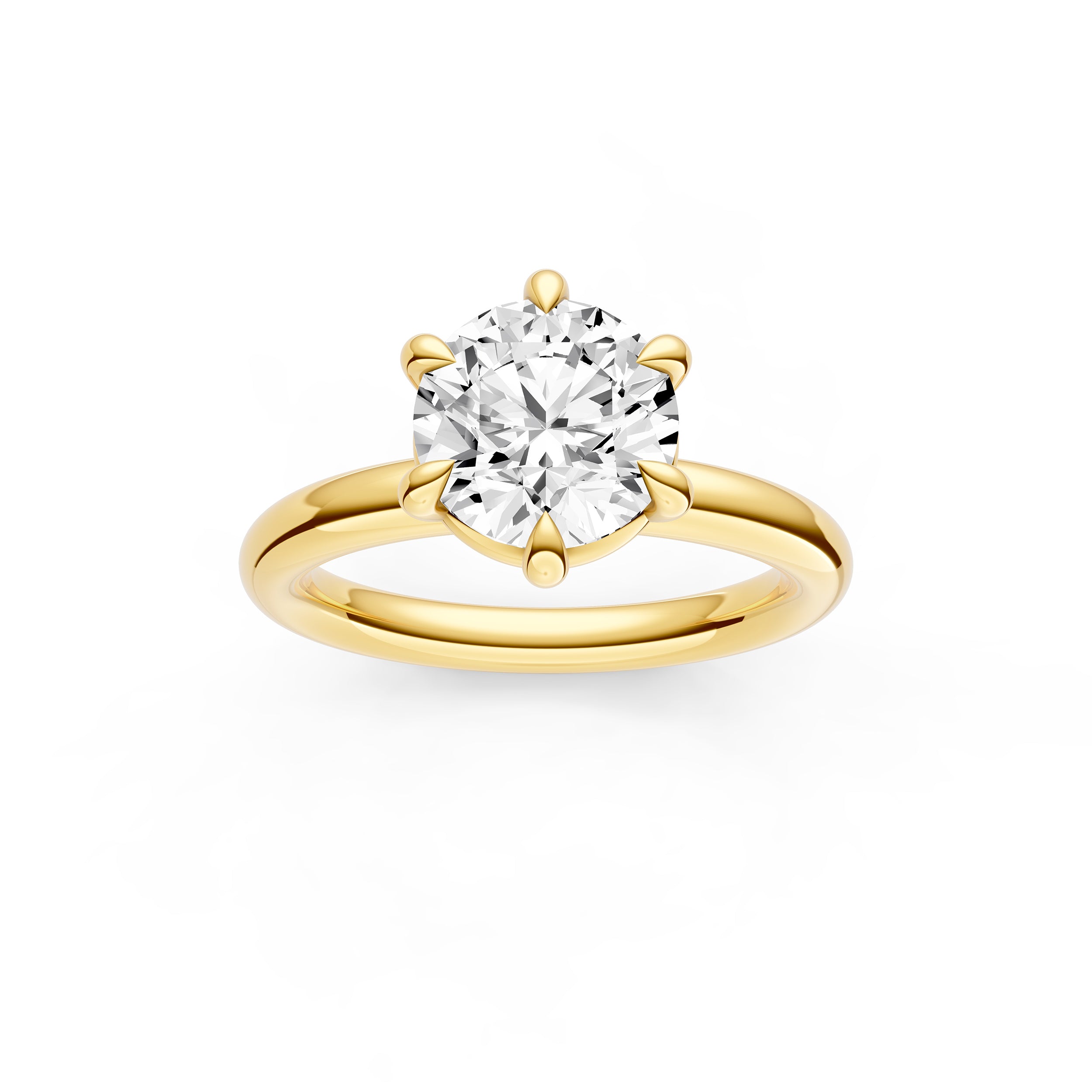 Classic 6-Prong Basket Engagement Ring (Round) Birmingham Jewelry Engagement Ring Birmingham Jewelry