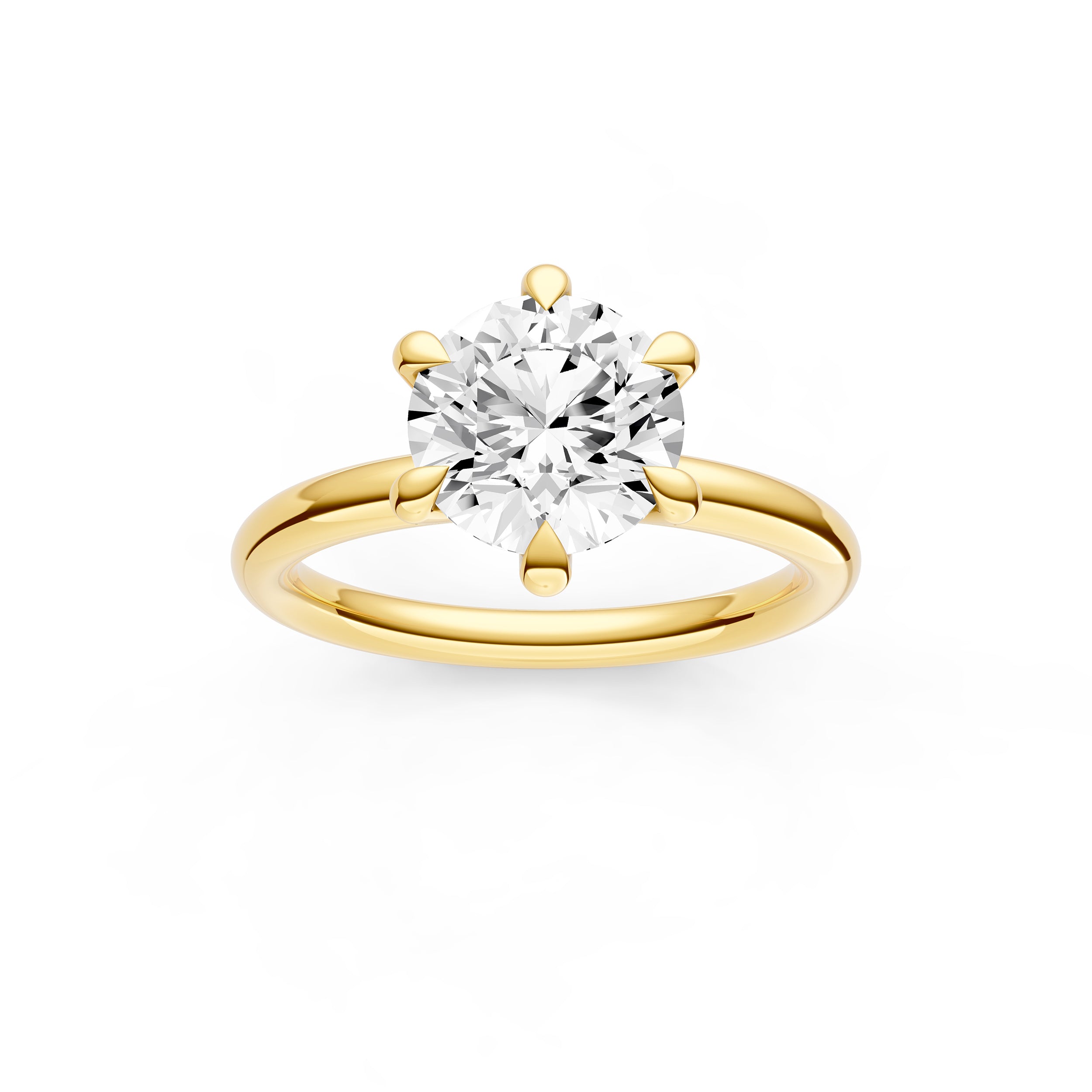 Classic Diamond Prong Engagement Ring (Round) Birmingham Jewelry Engagement Ring Birmingham Jewelry