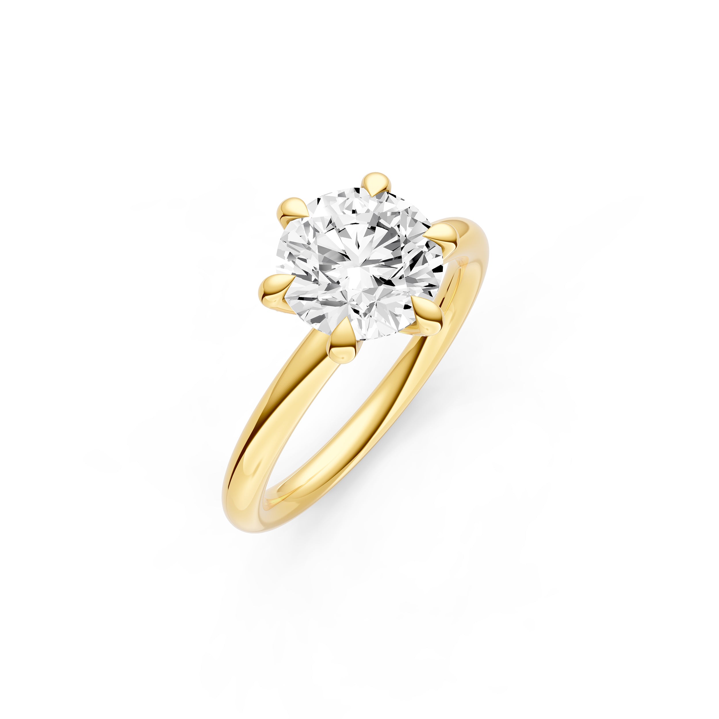Classic Diamond Prong Engagement Ring (Round) Birmingham Jewelry Engagement Ring Birmingham Jewelry
