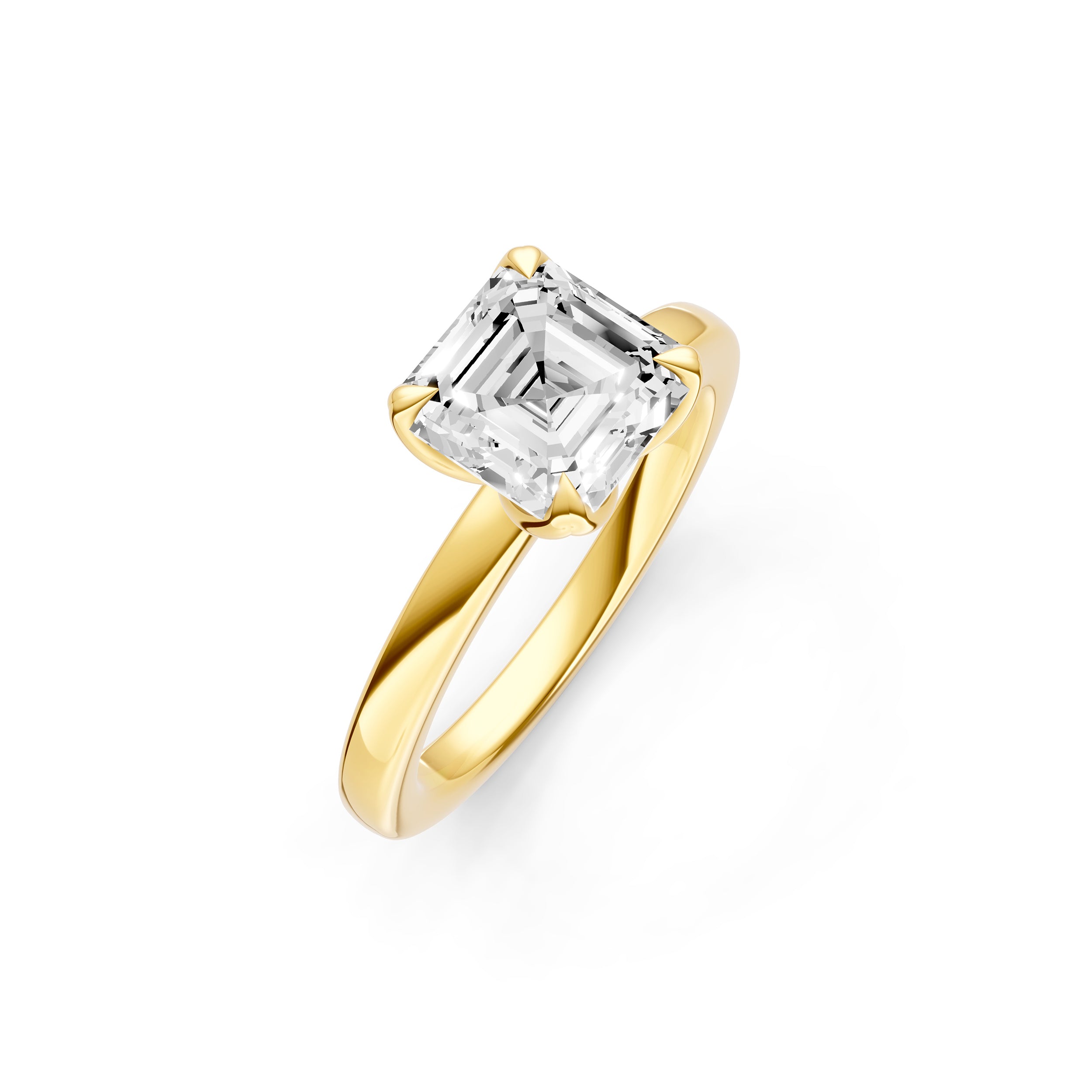Petal Classic Engagement Ring (Asscher) Birmingham Jewelry Engagement Ring Birmingham Jewelry