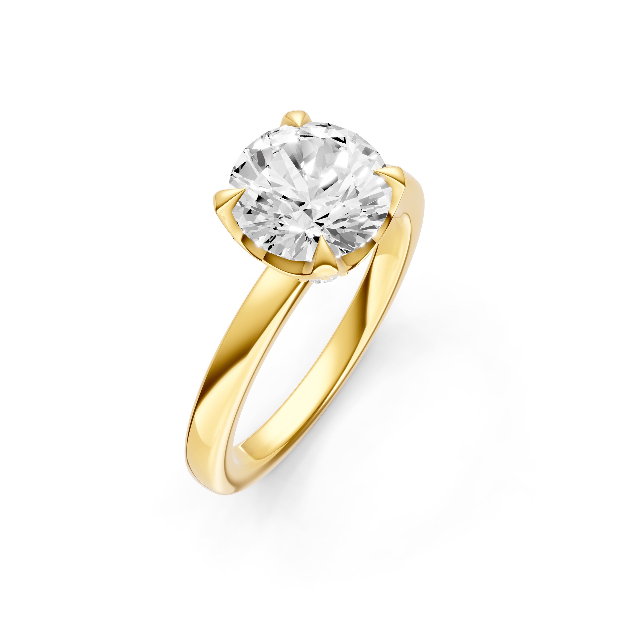 Crown Engagement Ring (Round) Birmingham Jewelry Engagement Ring Birmingham Jewelry