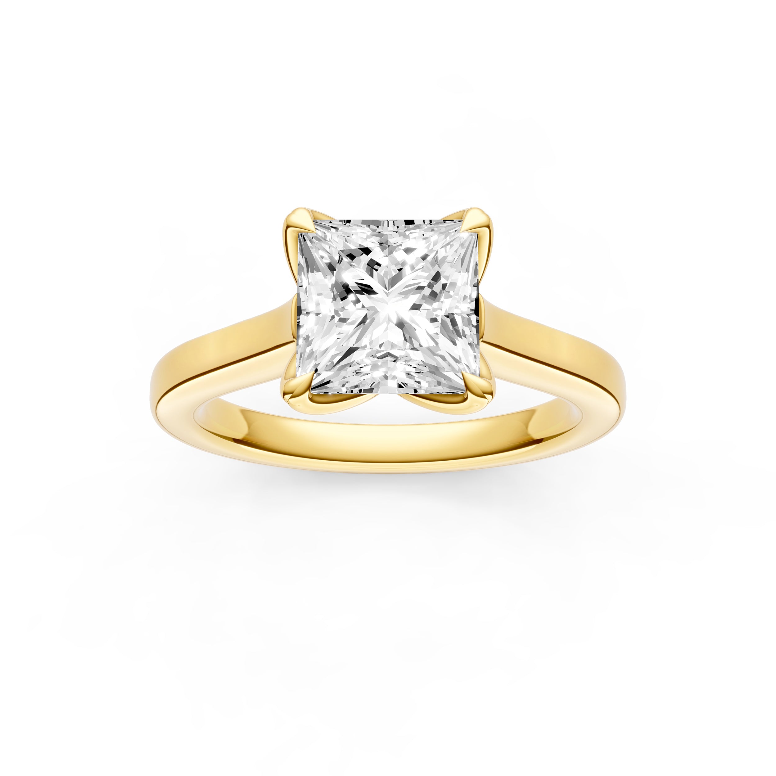 Petal Cathedral Engagement Ring (Princess Cut) Birmingham Jewelry Engagement Ring Birmingham Jewelry