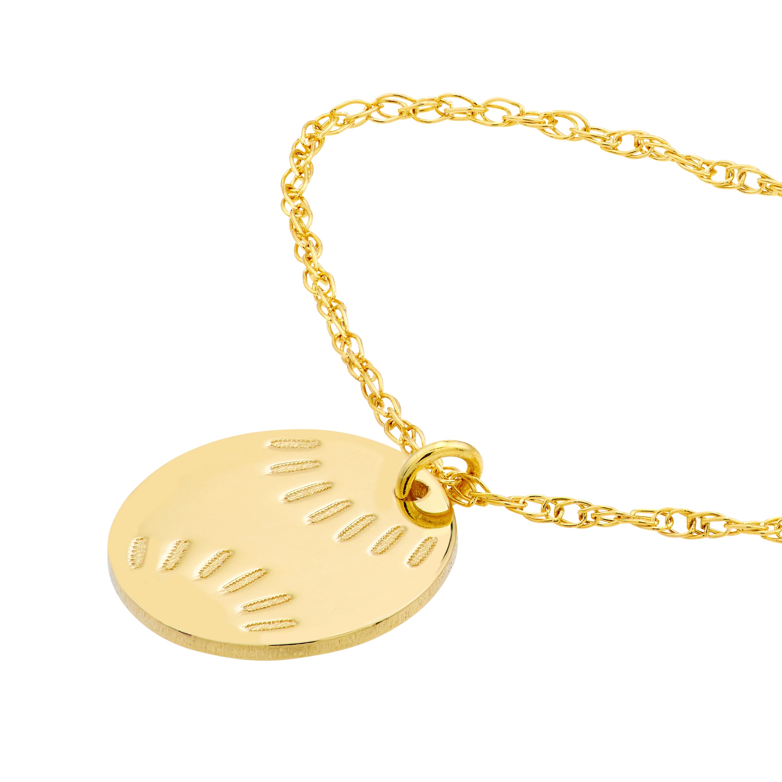 14K Yellow Gold So You Mini Baseball Adjustable Necklace Birmingham Jewelry Necklace Birmingham Jewelry