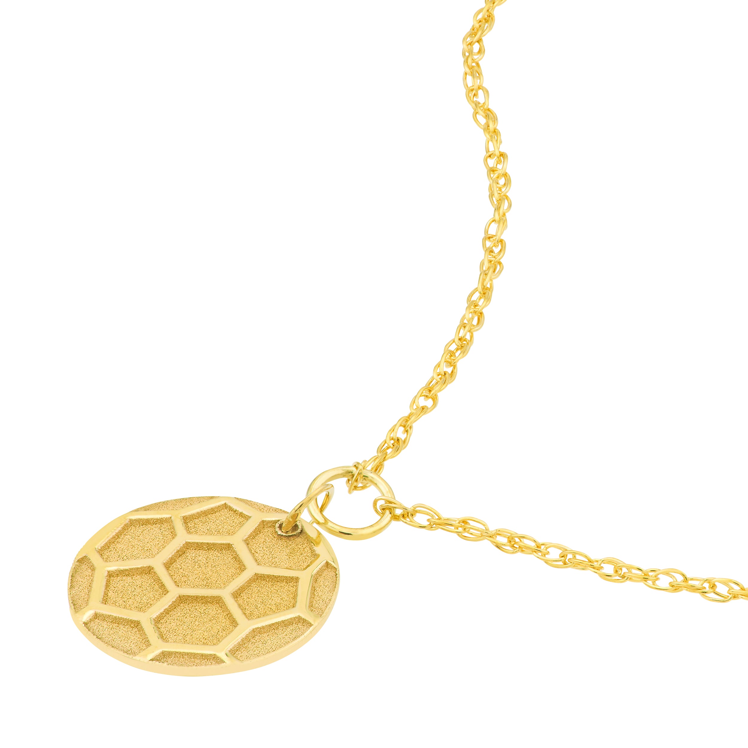 14K Yellow Gold So You Mini Soccer Ball Adj Necklace Birmingham Jewelry Necklace Birmingham Jewelry