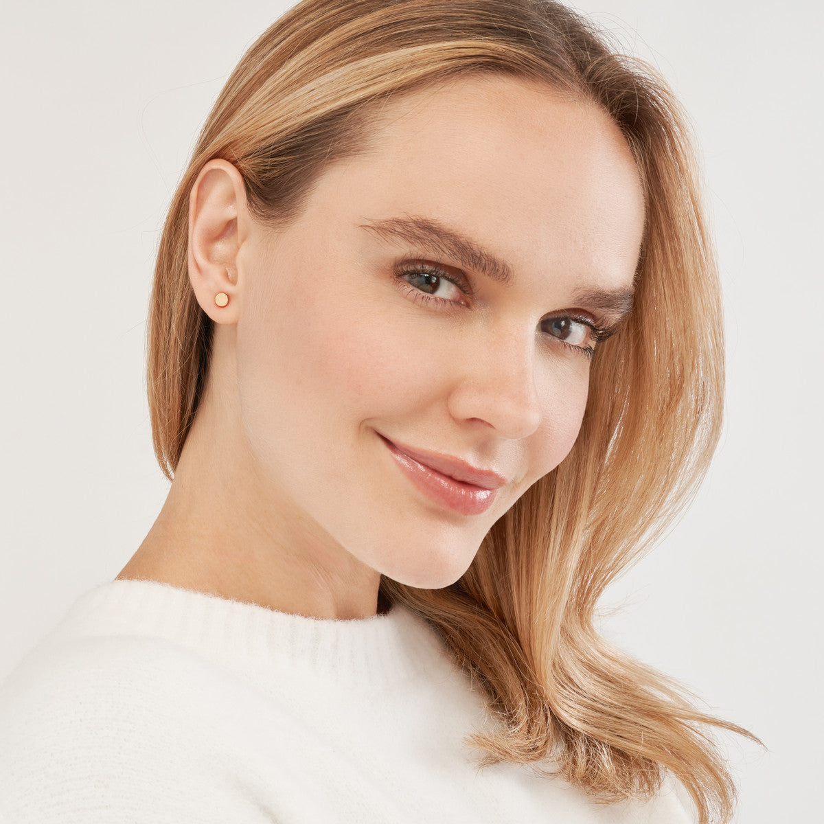 14K Yellow Gold Mini Disc Stud Earrings on Post Back Birmingham Jewelry Earrings Birmingham Jewelry